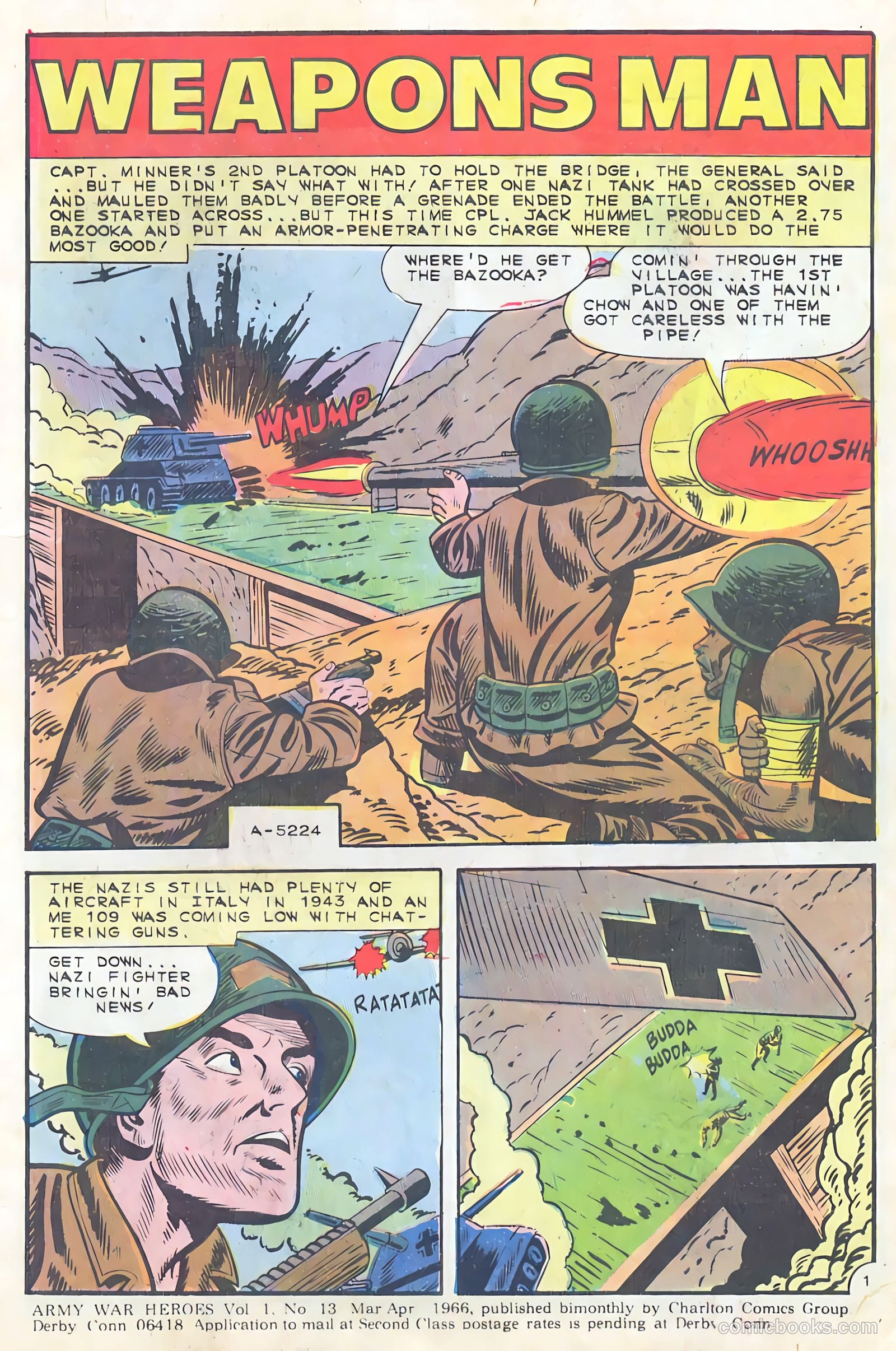Army War Heroes #13 (1966) — page 3 of 36