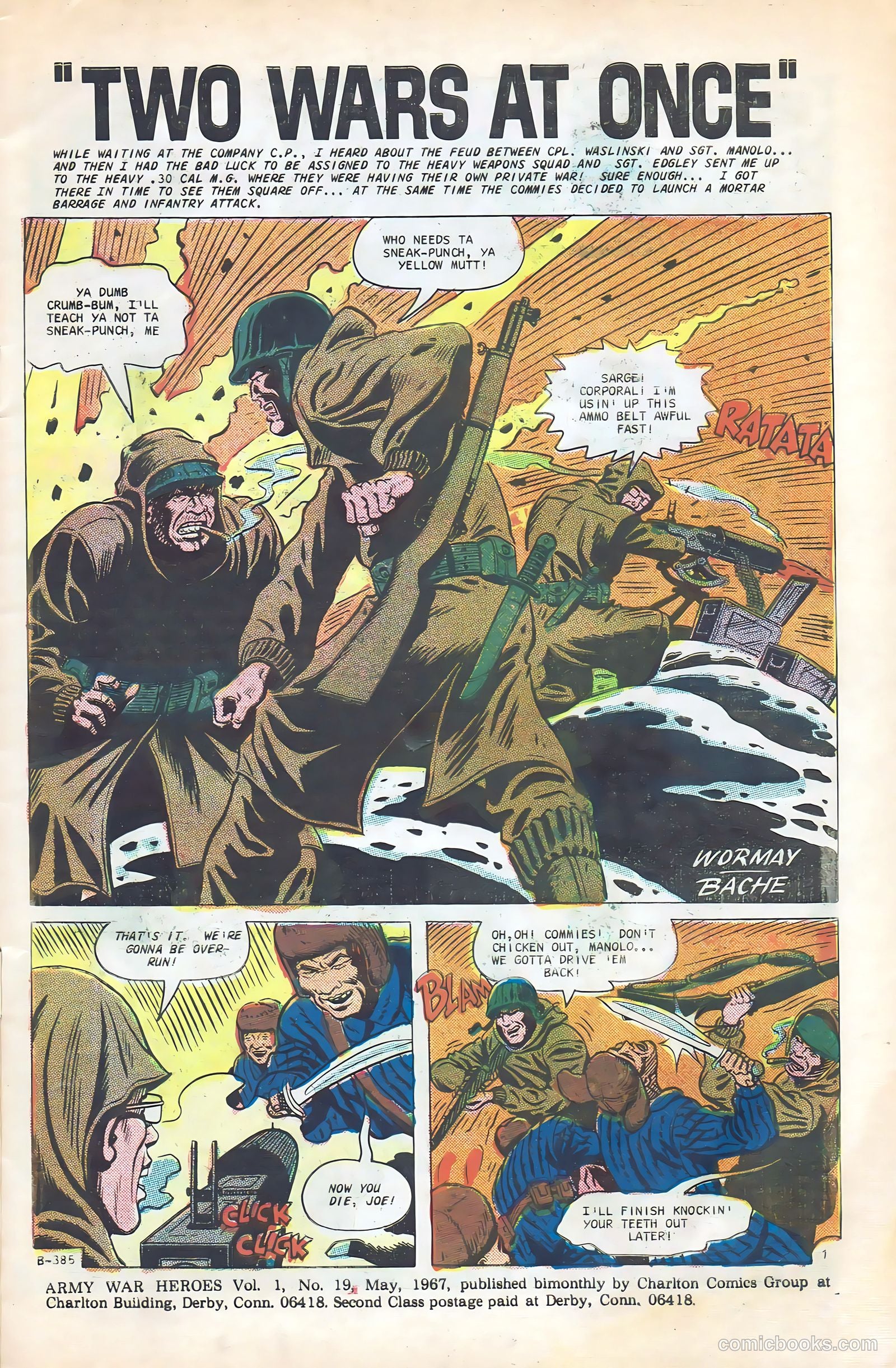 Army War Heroes #19 (1967) — page 3 of 36