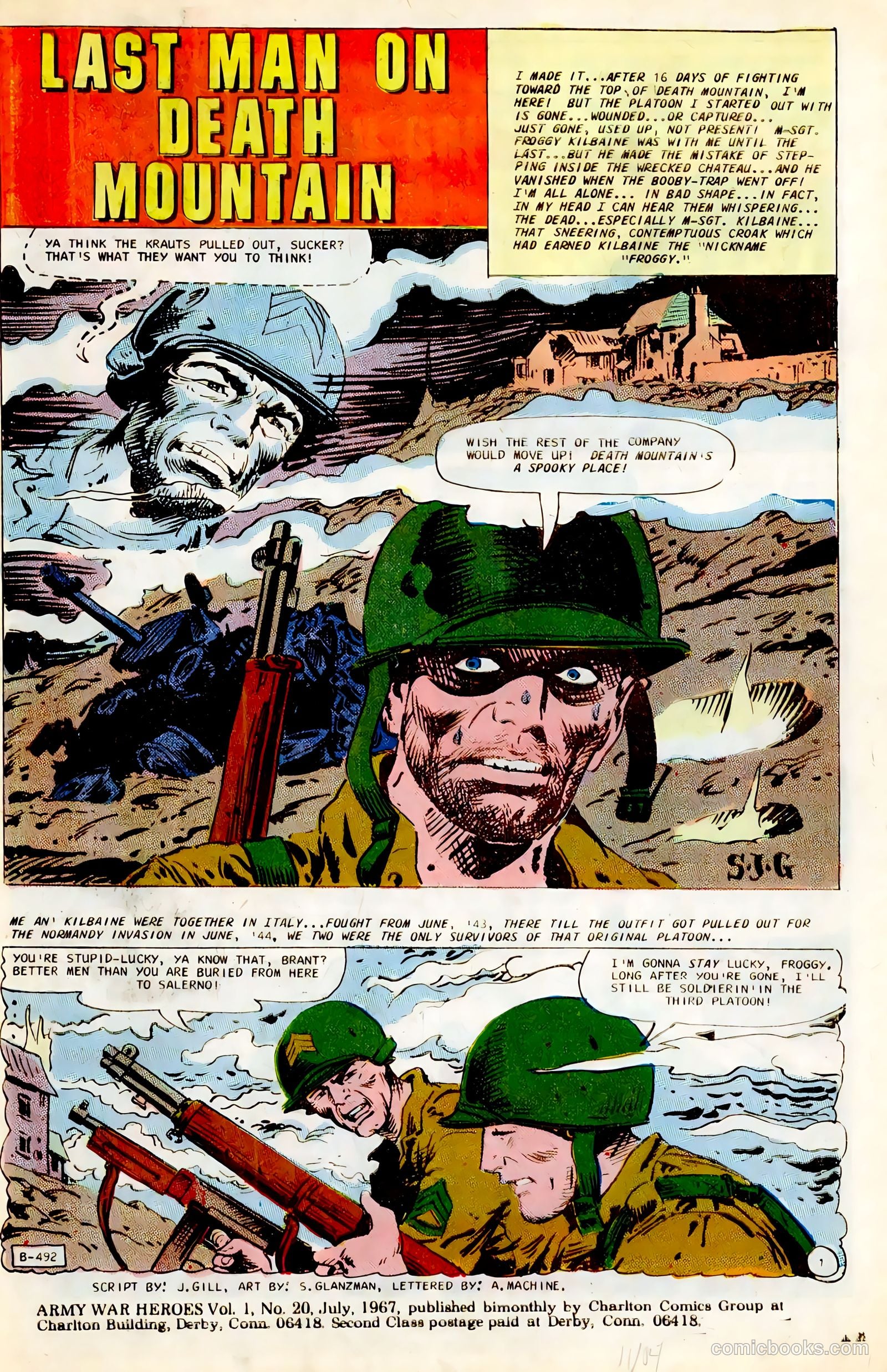 Army War Heroes #20 (1967) — page 3 of 36