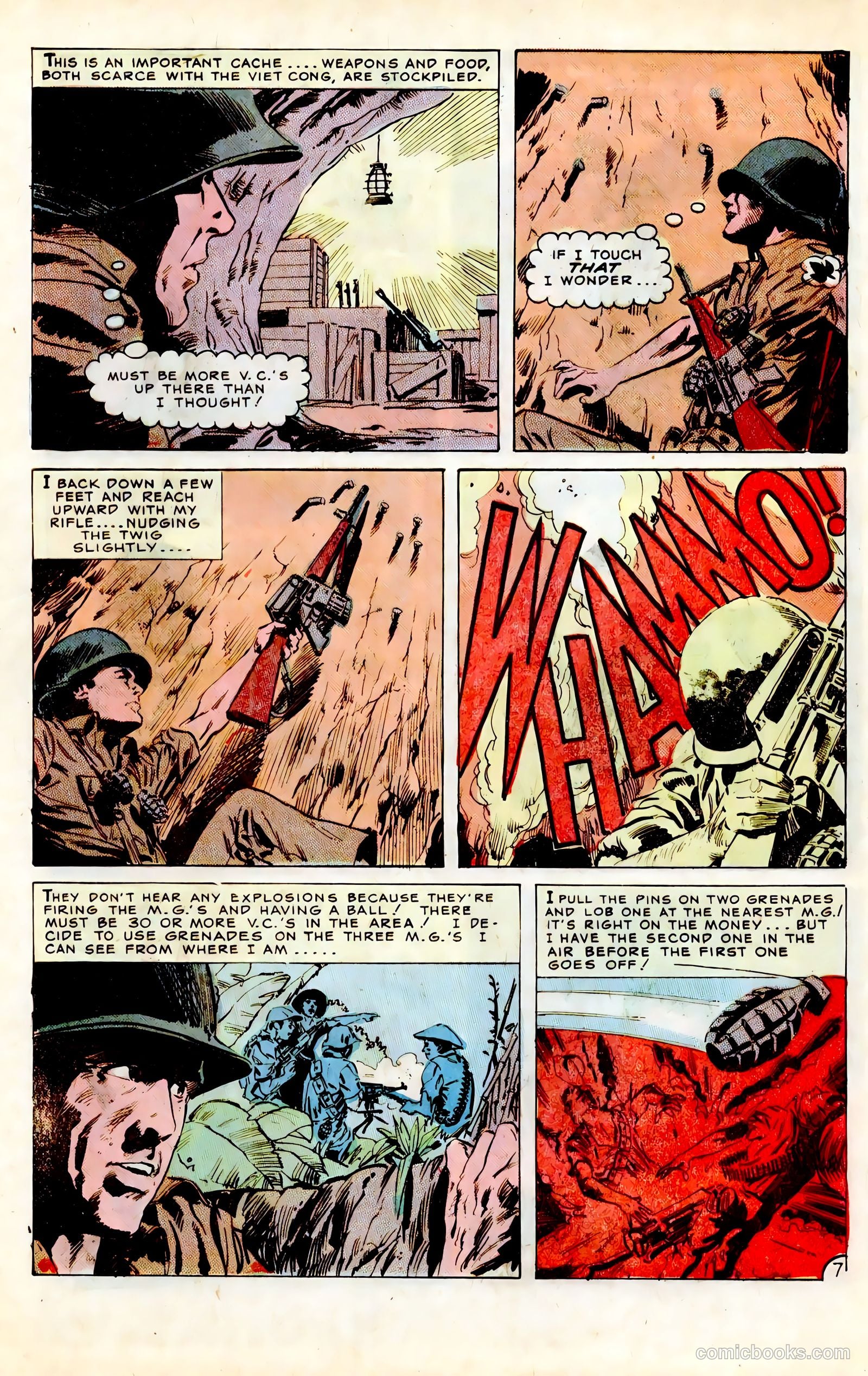 Army War Heroes #20 (1967) — page 32 of 36