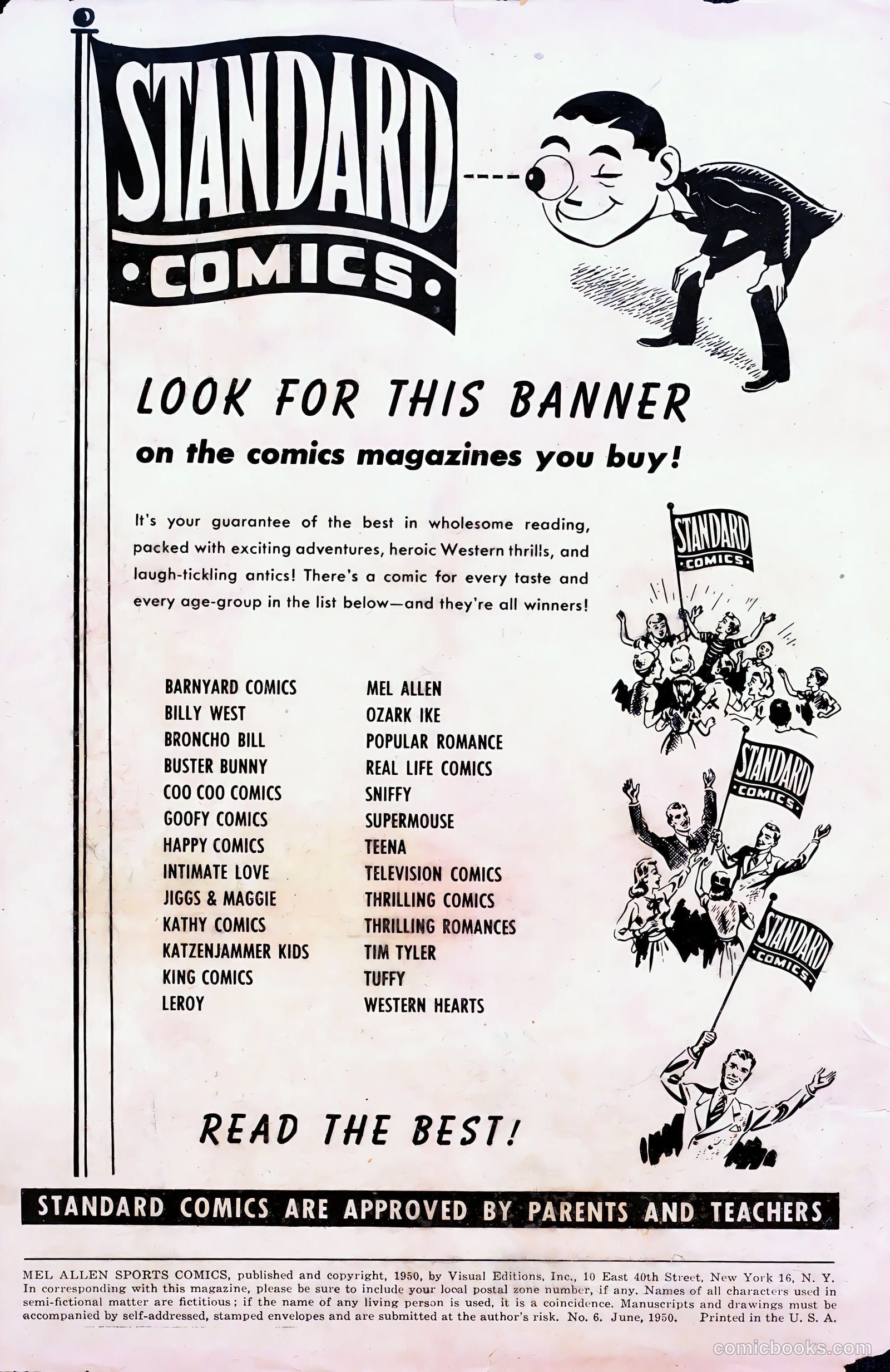 Mel Allen Sports Comics #6 (1950) — page 2 of 36