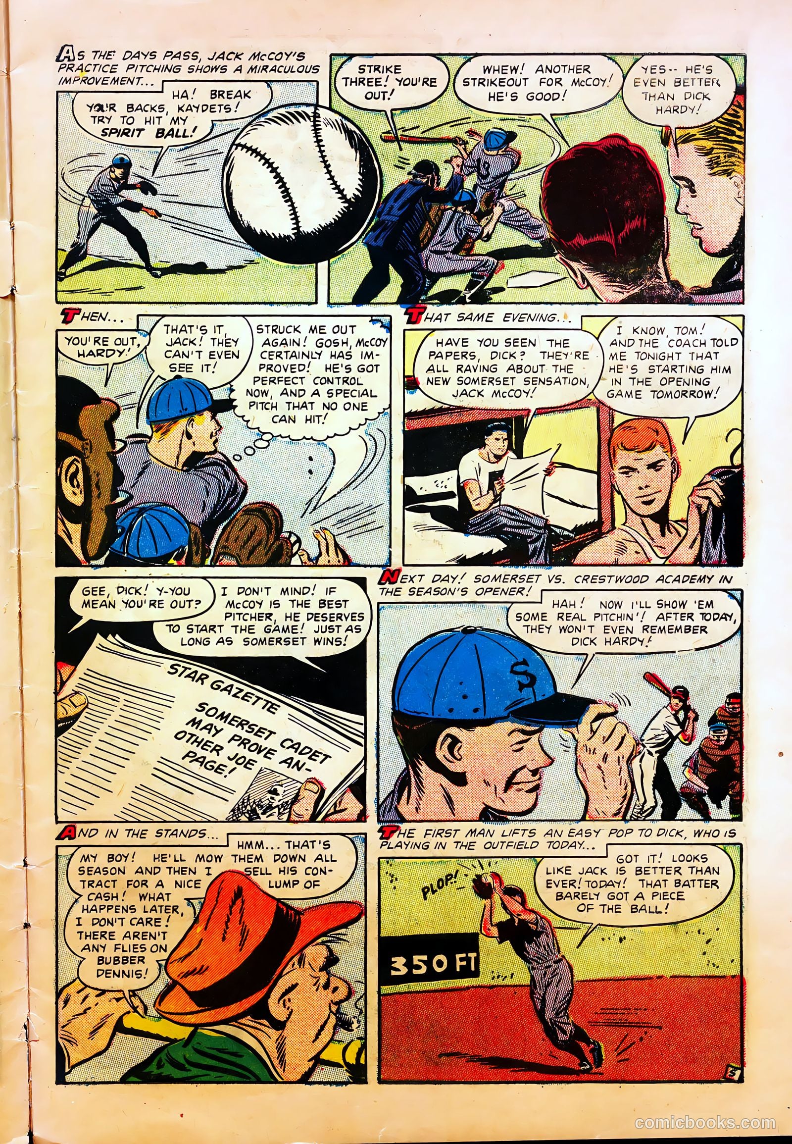 Mel Allen Sports Comics #6 (1950) — page 7 of 36