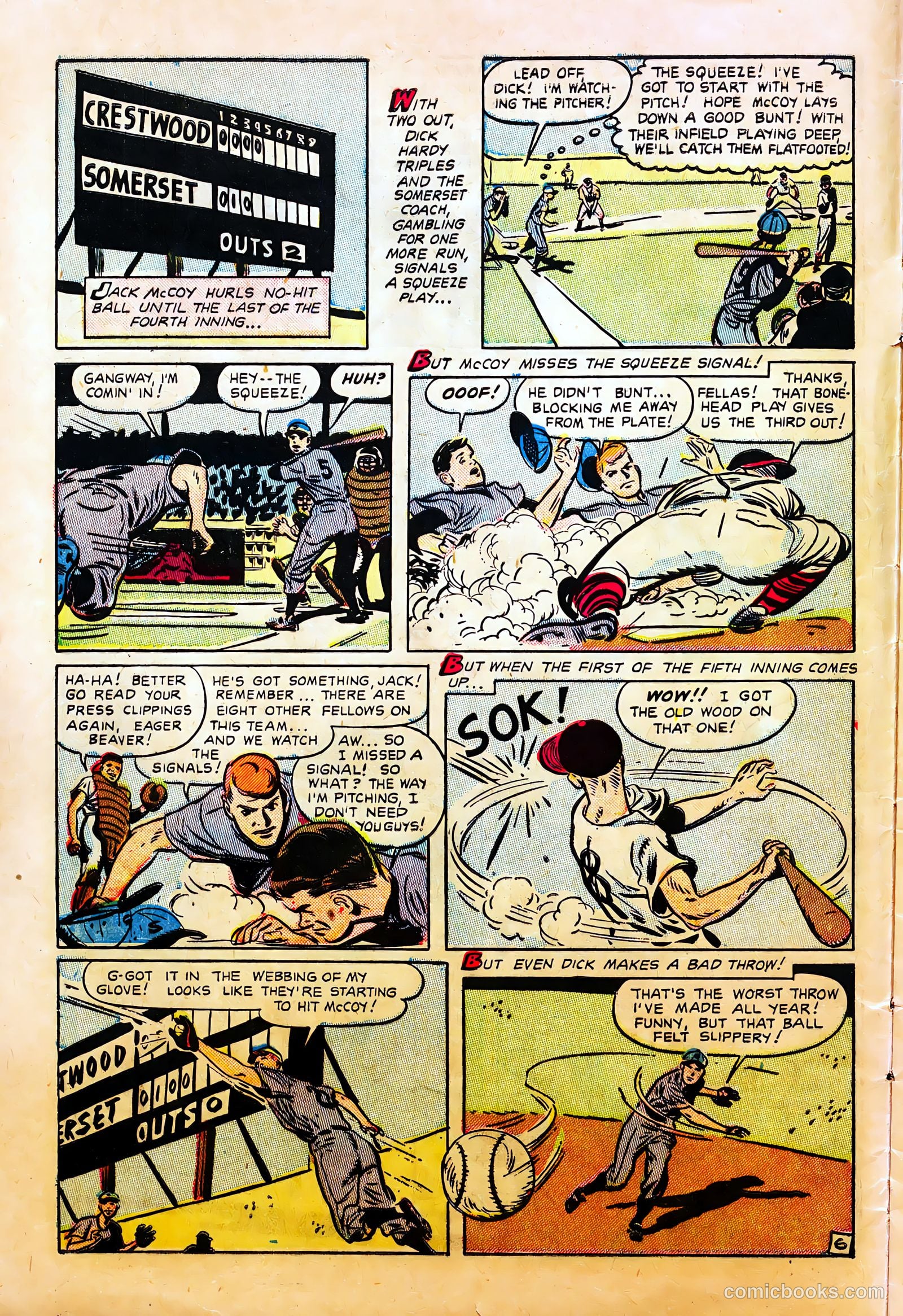 Mel Allen Sports Comics #6 (1950) — page 8 of 36