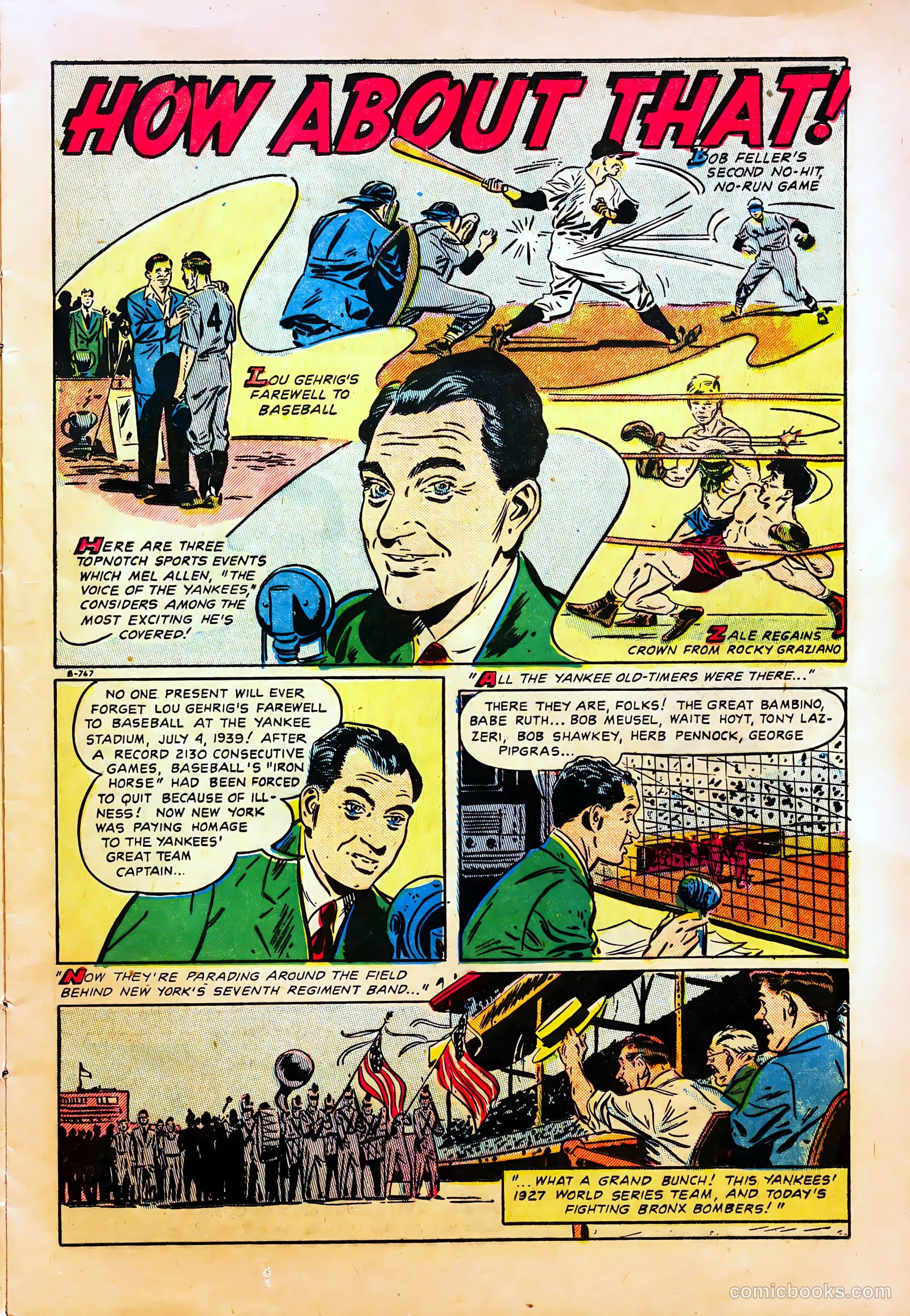 Mel Allen Sports Comics #6 (1950) — page 13 of 36