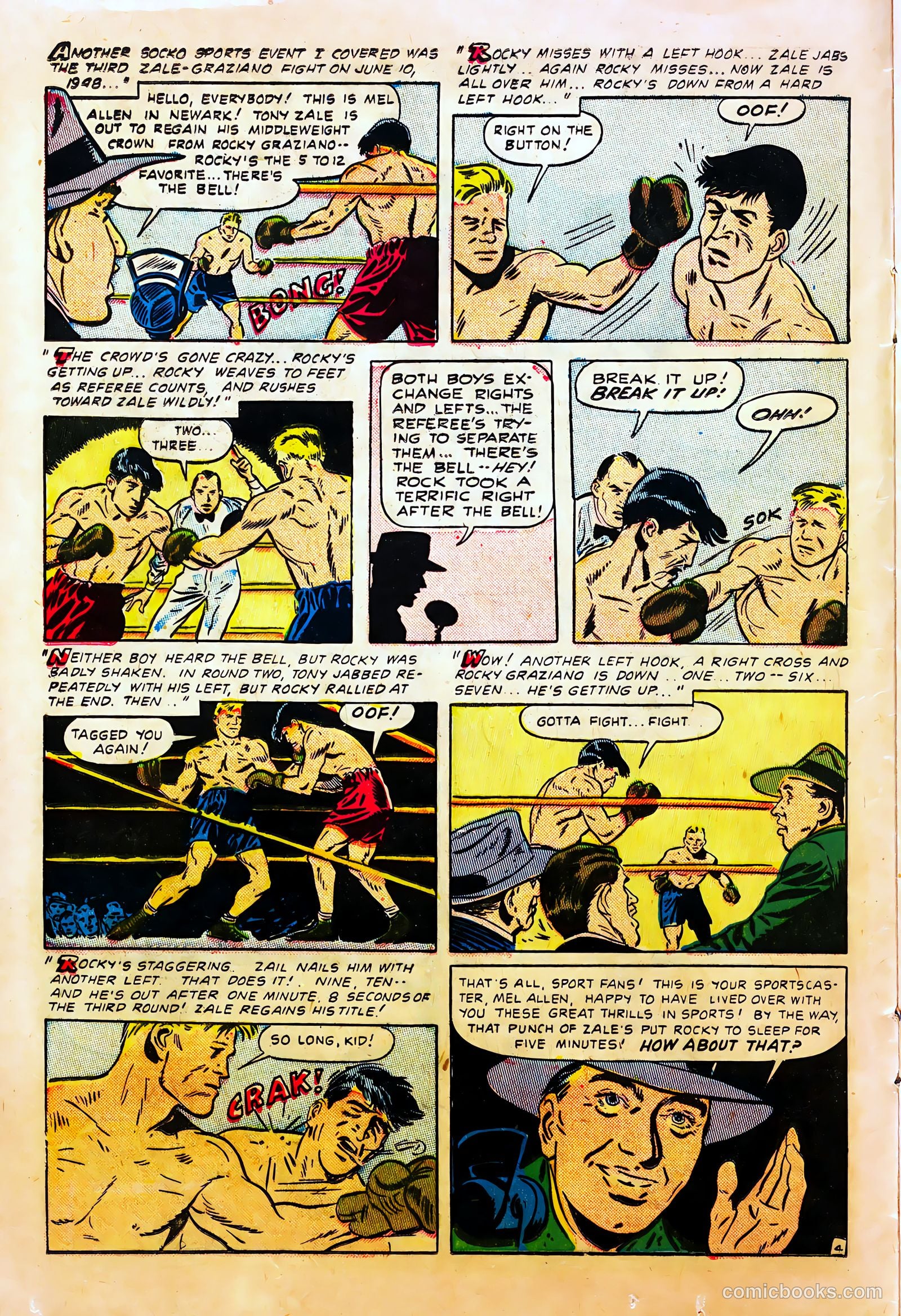 Mel Allen Sports Comics #6 (1950) — page 16 of 36