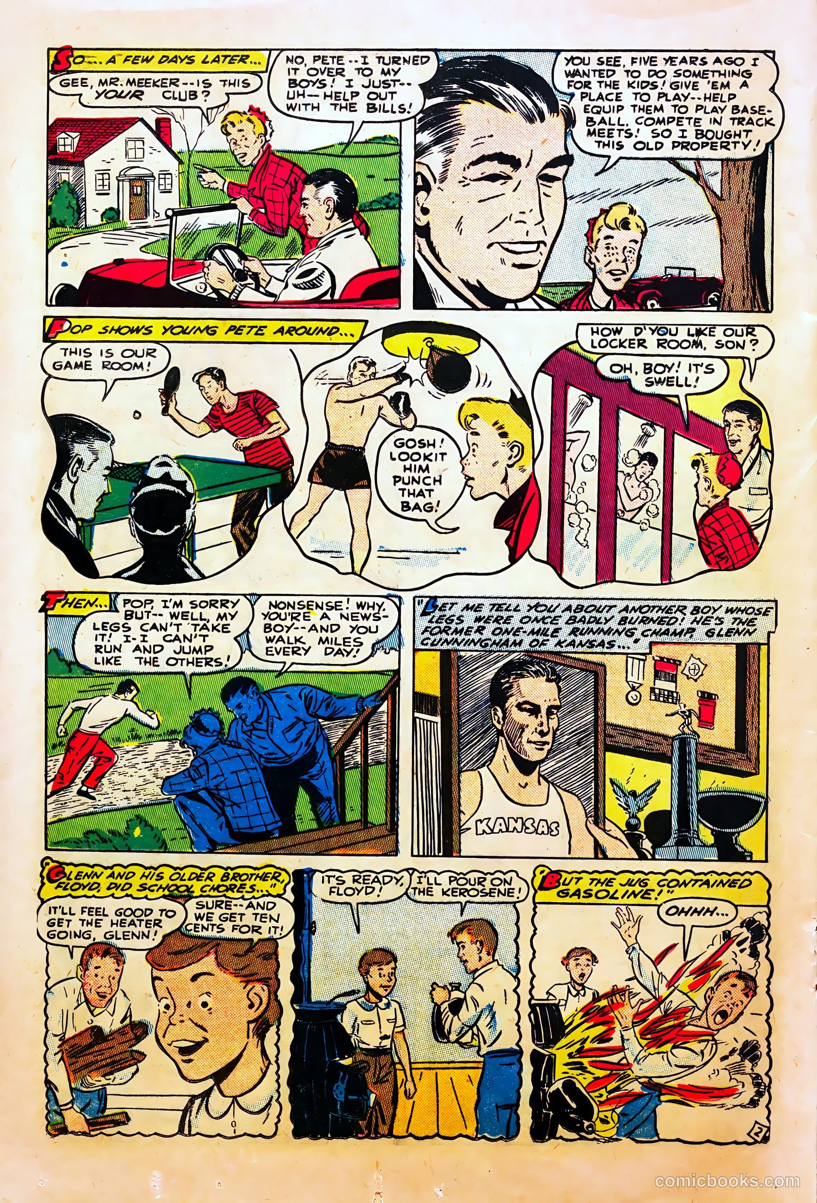Mel Allen Sports Comics #6 (1950) — page 20 of 36