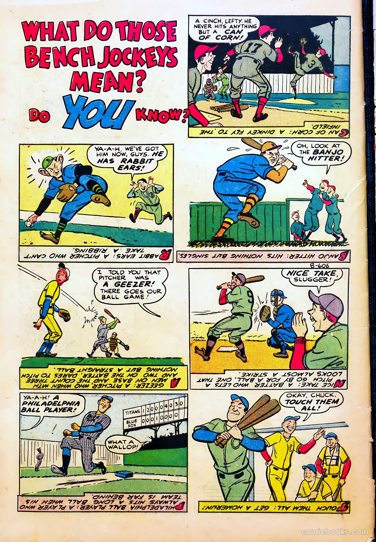 Mel Allen Sports Comics #6 (1950) — page 34 of 36