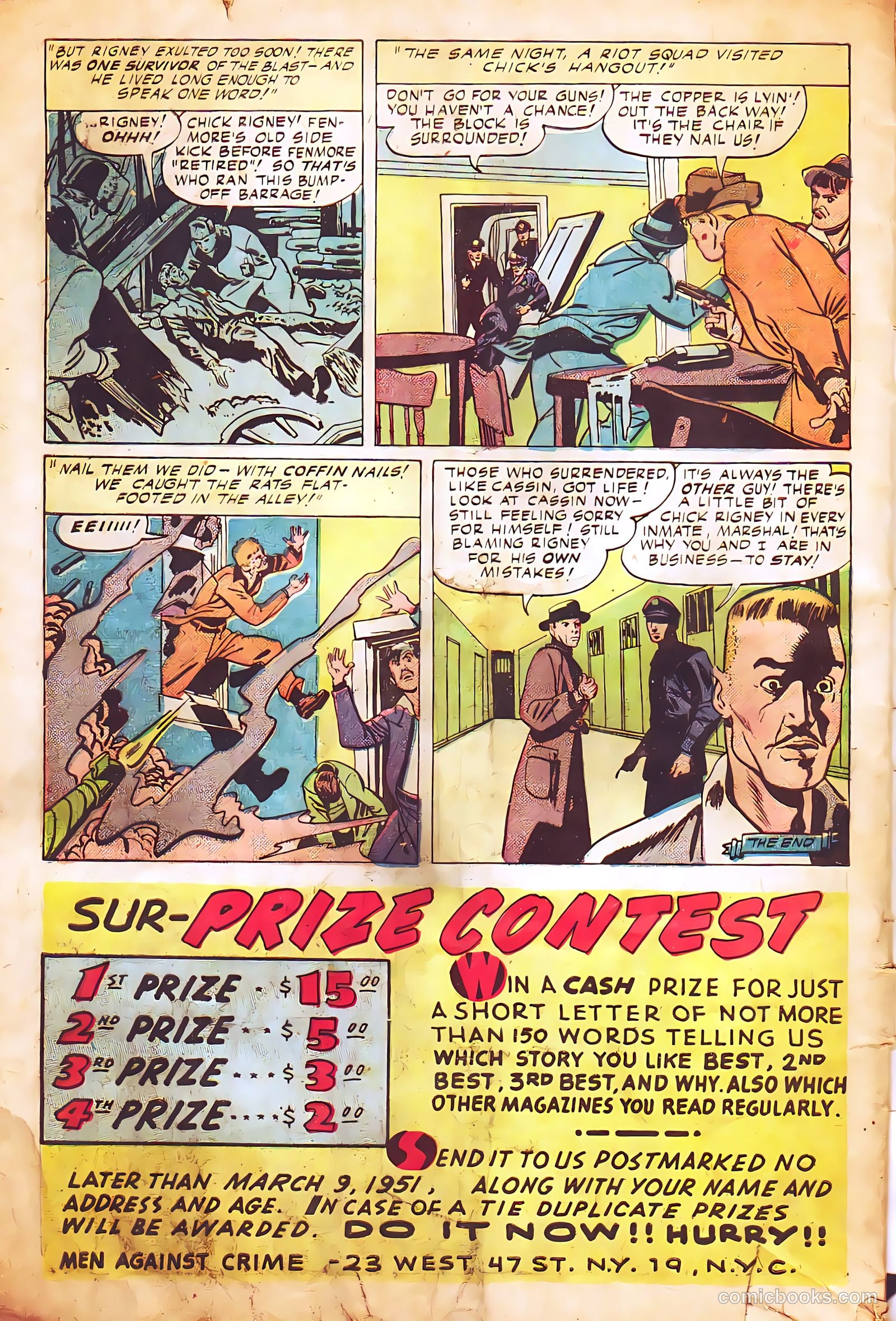 Men Against Crime #4 (1951) — page 34 of 36