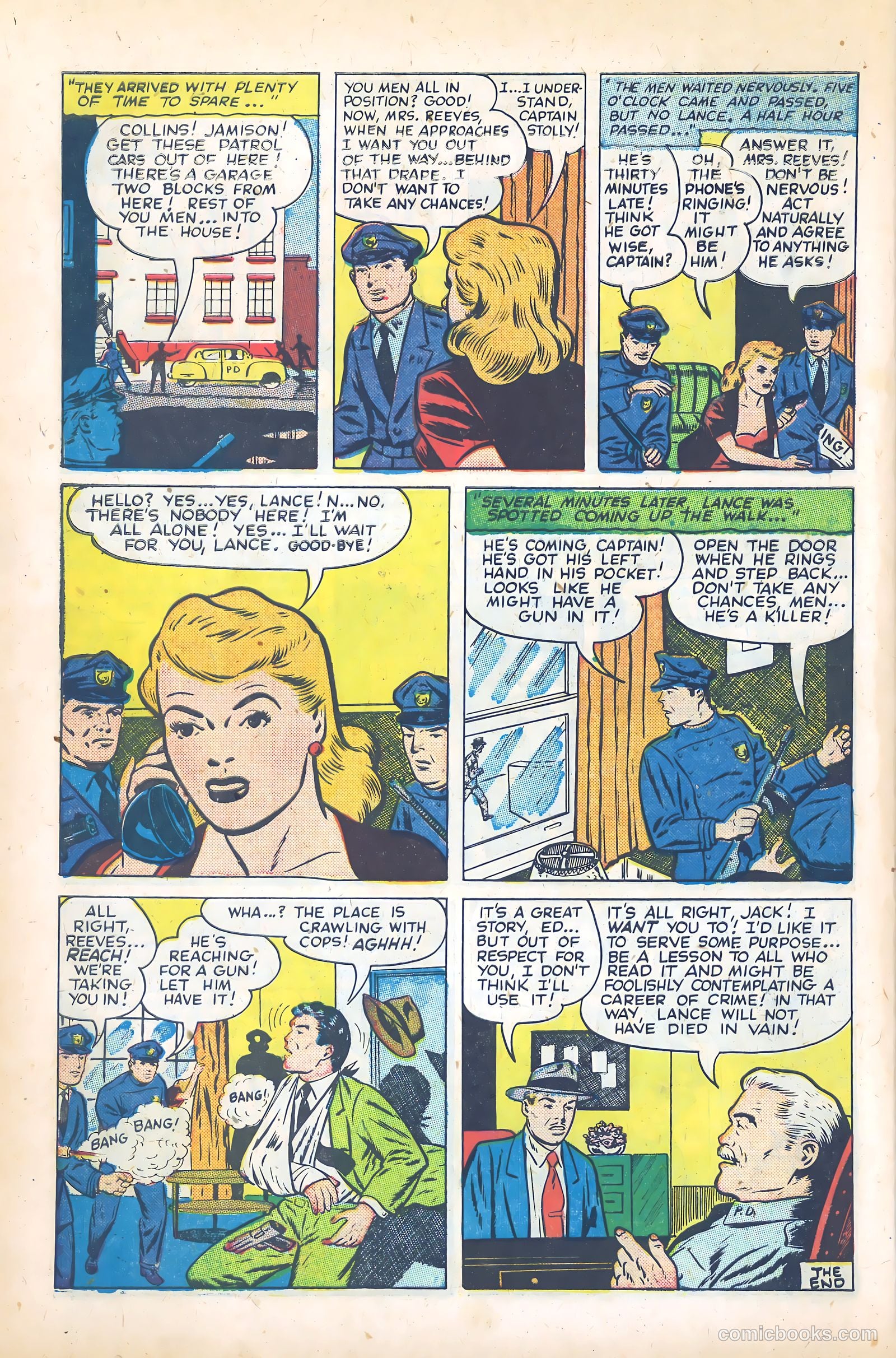 Men Against Crime #5 (1951) — page 34 of 36