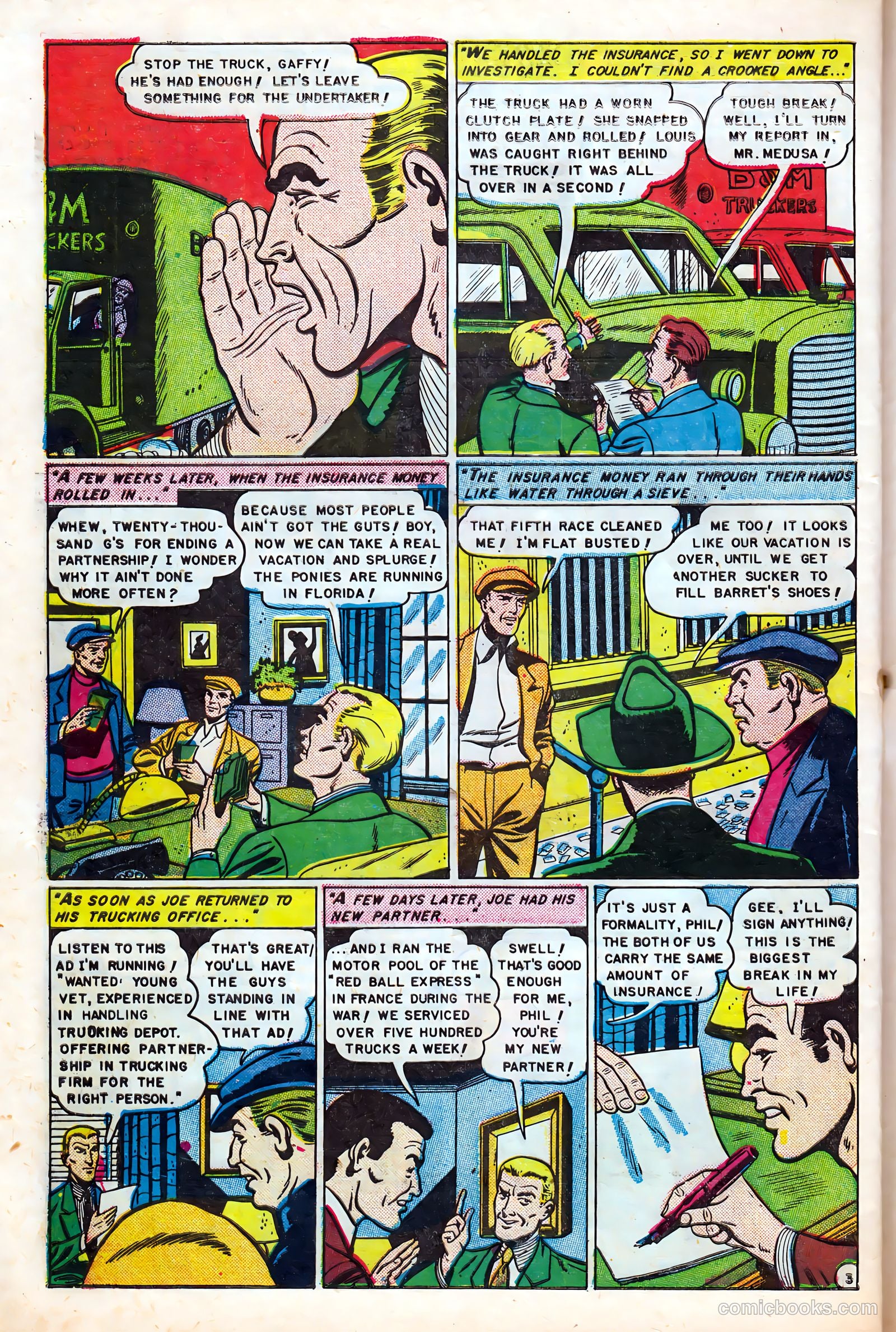 Men Against Crime #6 (1951) — page 30 of 36