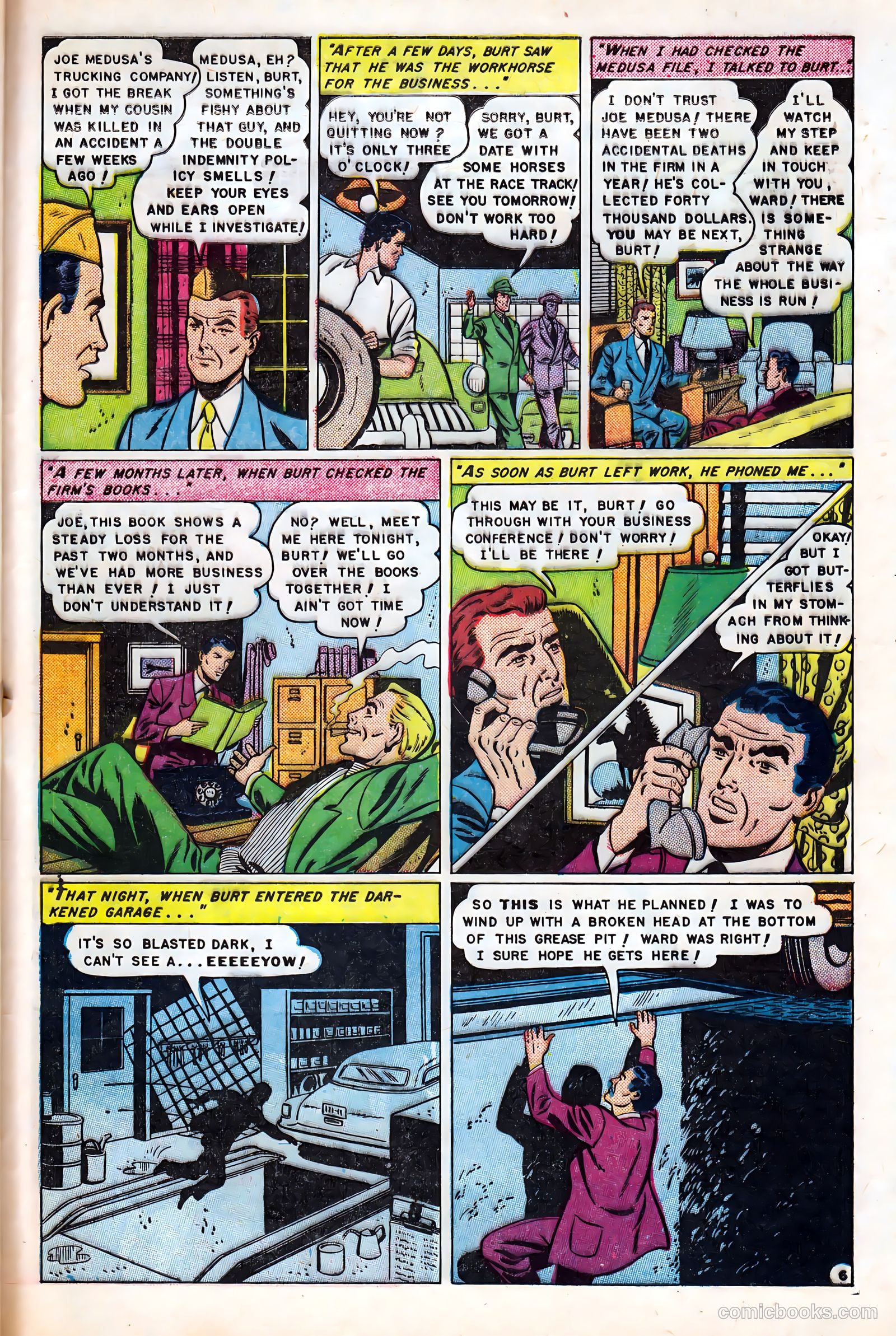 Men Against Crime #6 (1951) — page 33 of 36