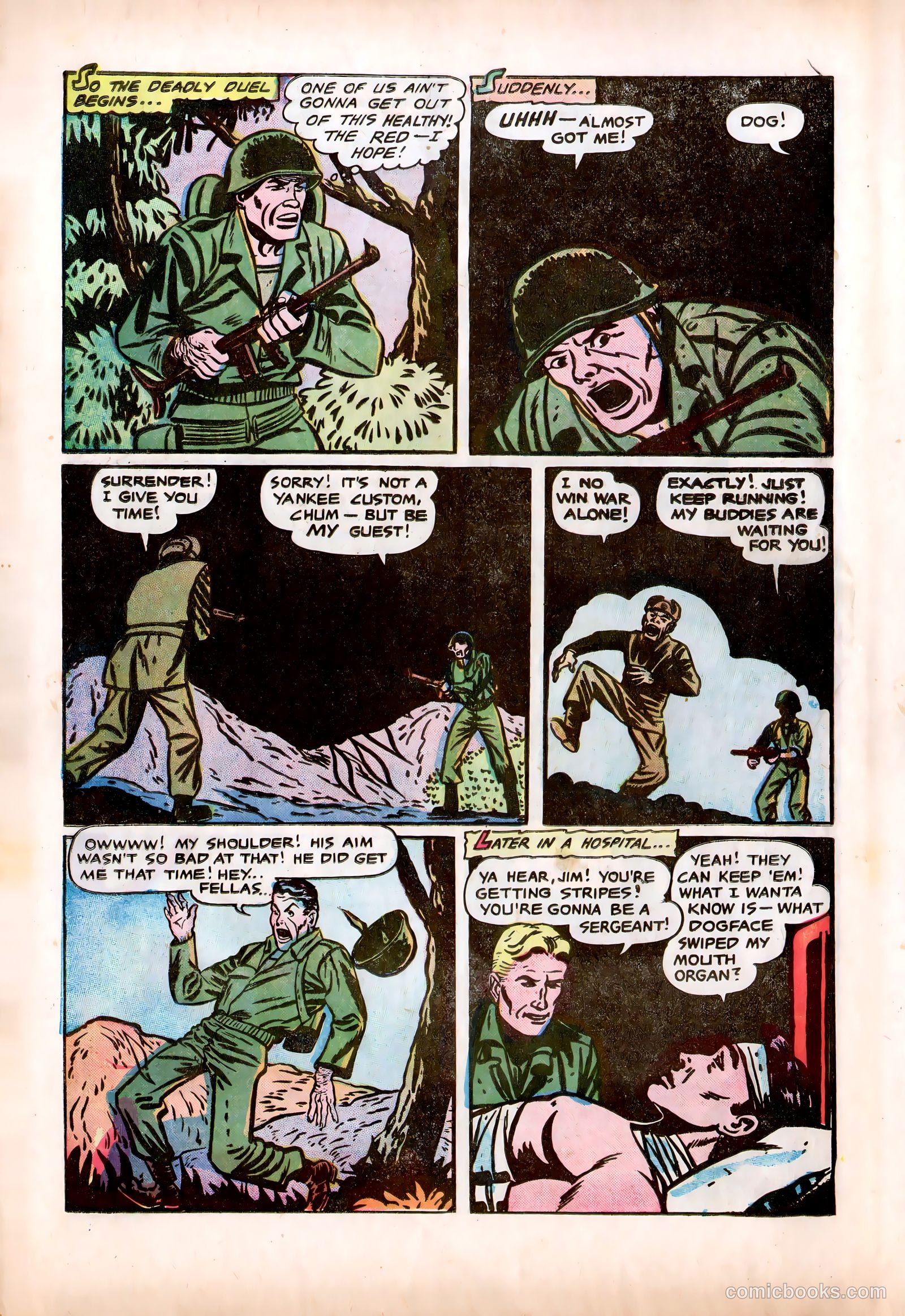 Men in Action #1 (1957) — page 18 of 37