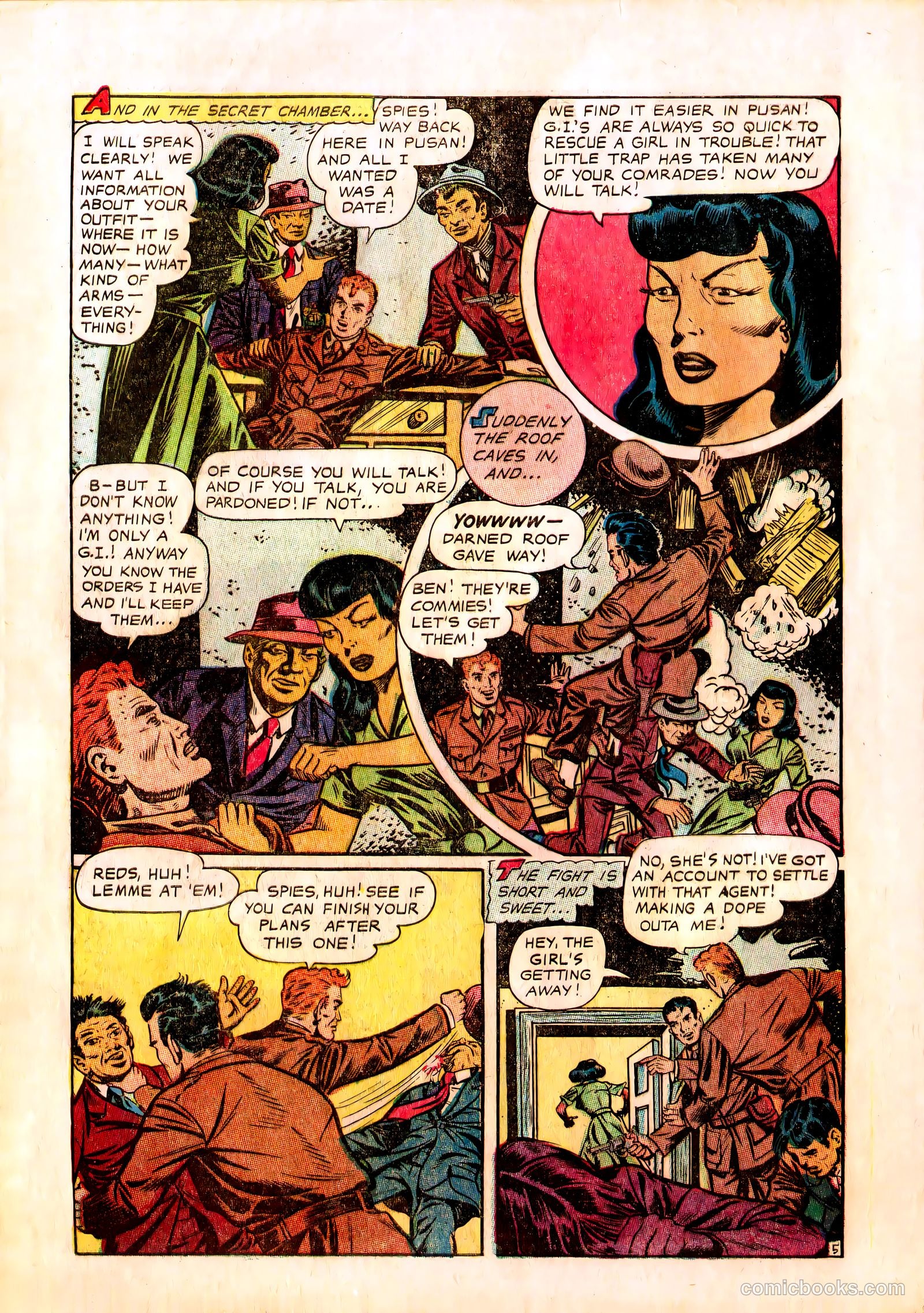 Men in Action #3 (1957) — page 8 of 36