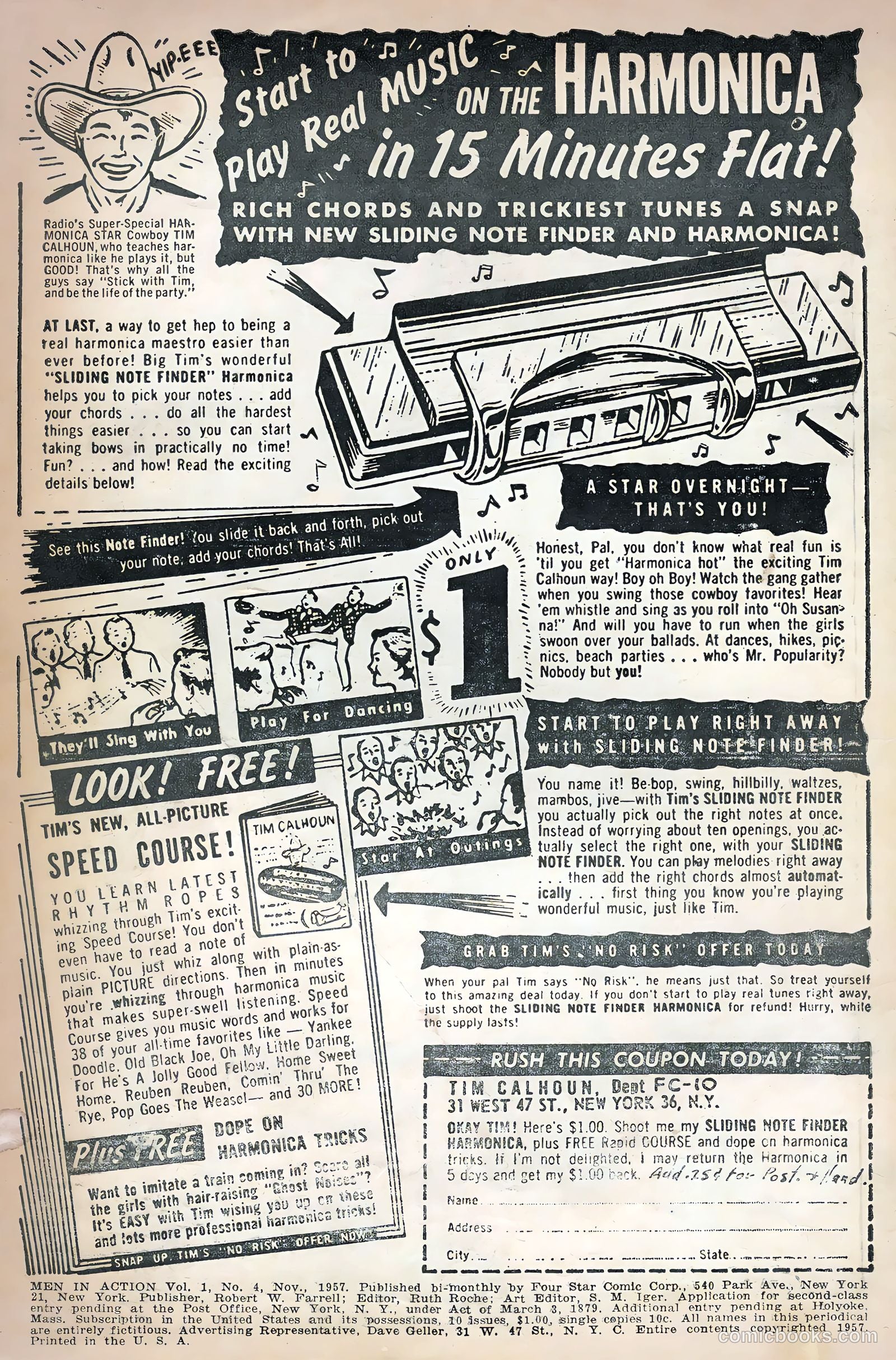 Men in Action #4 (1957) — page 2 of 36