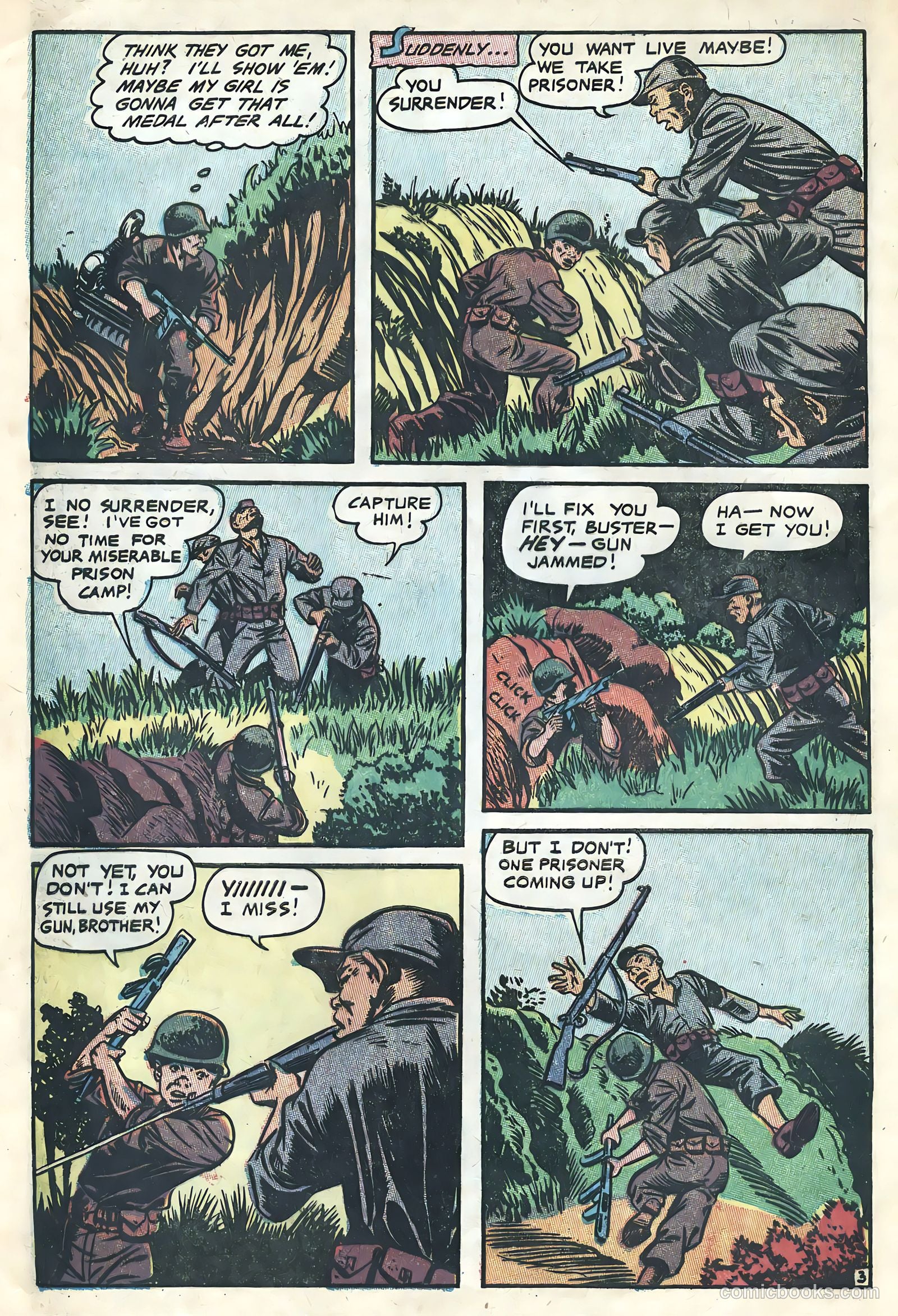 Men in Action #4 (1957) — page 6 of 36