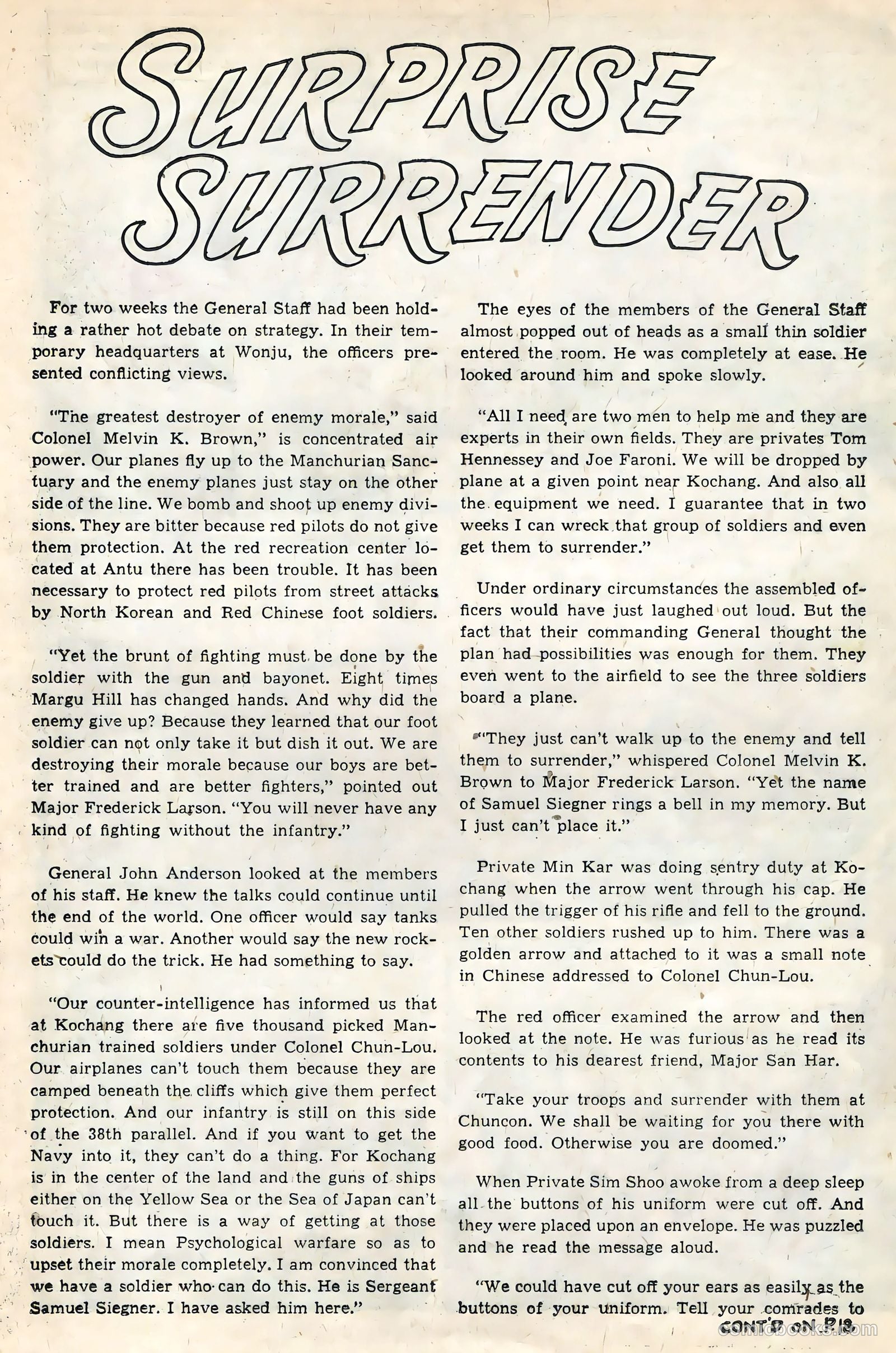 Men in Action #4 (1957) — page 13 of 36
