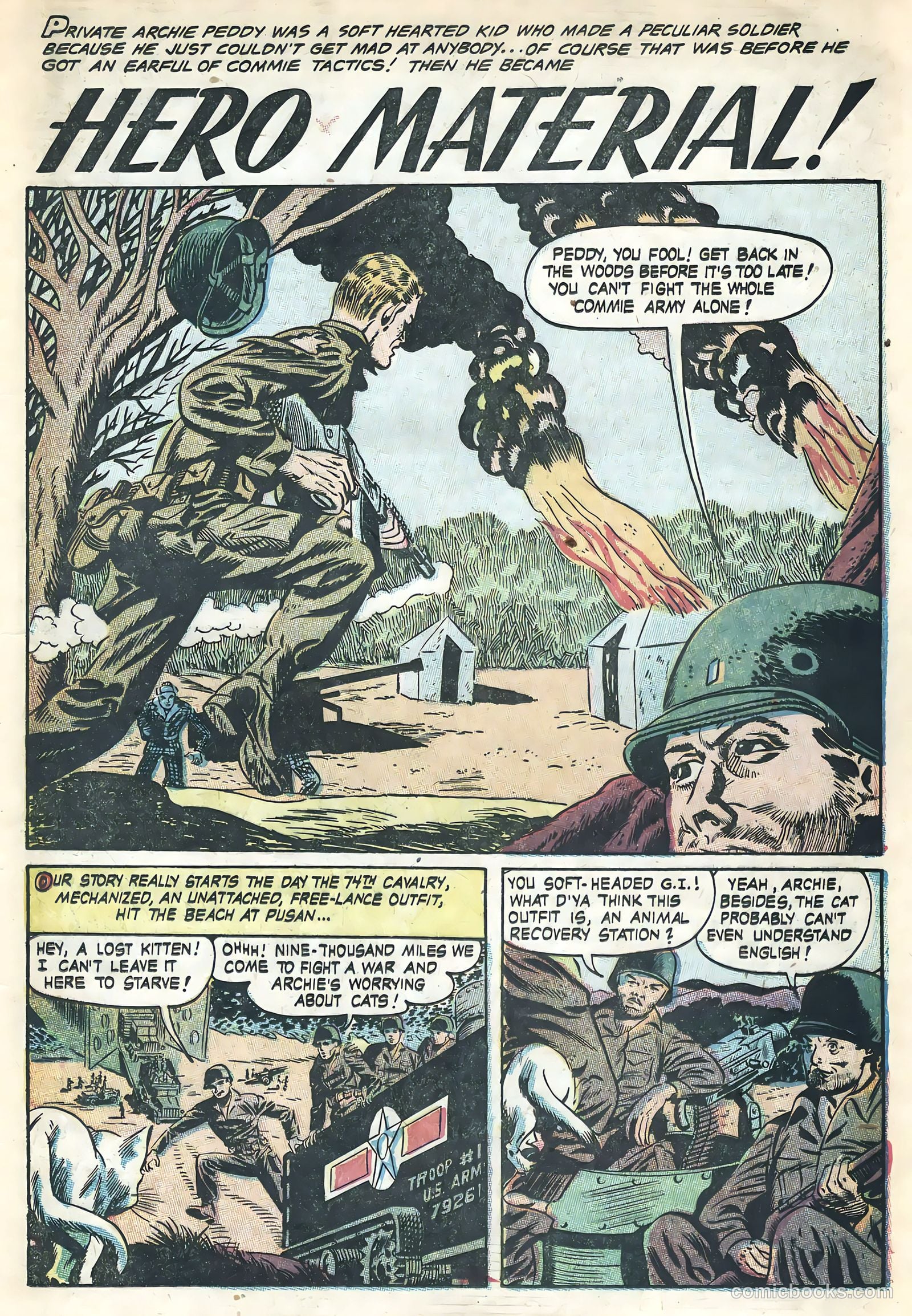 Men in Action #4 (1957) — page 19 of 36