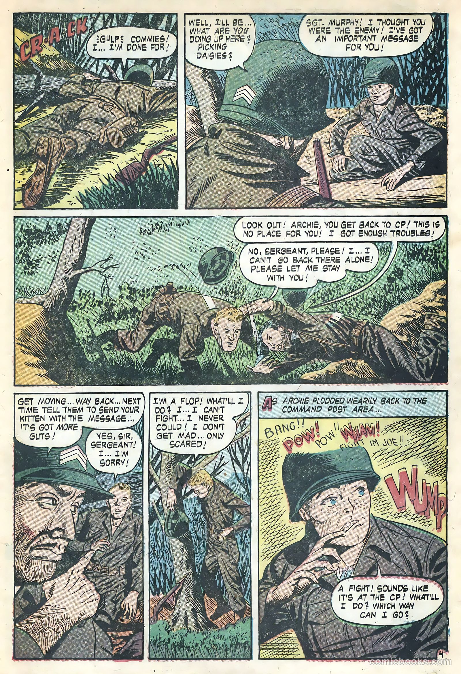 Men in Action #4 (1957) — page 23 of 36