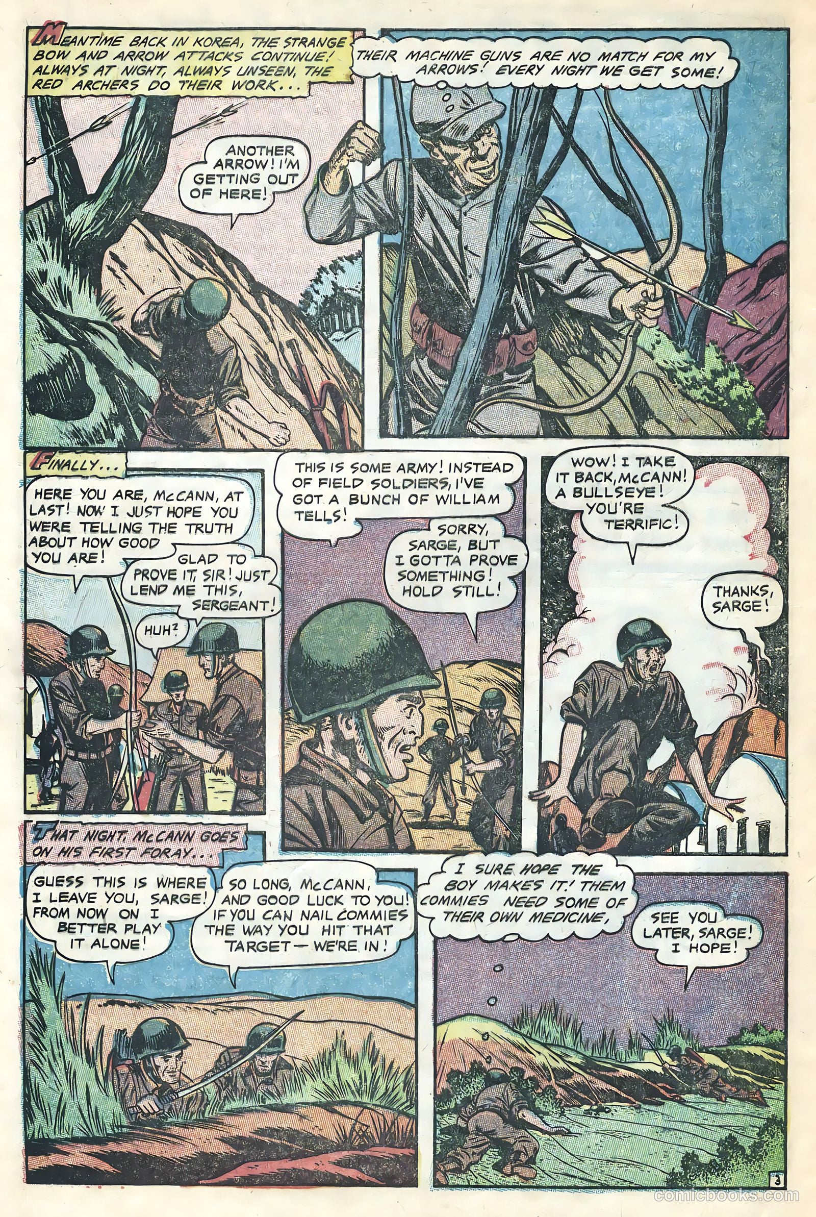 Men in Action #4 (1957) — page 30 of 36