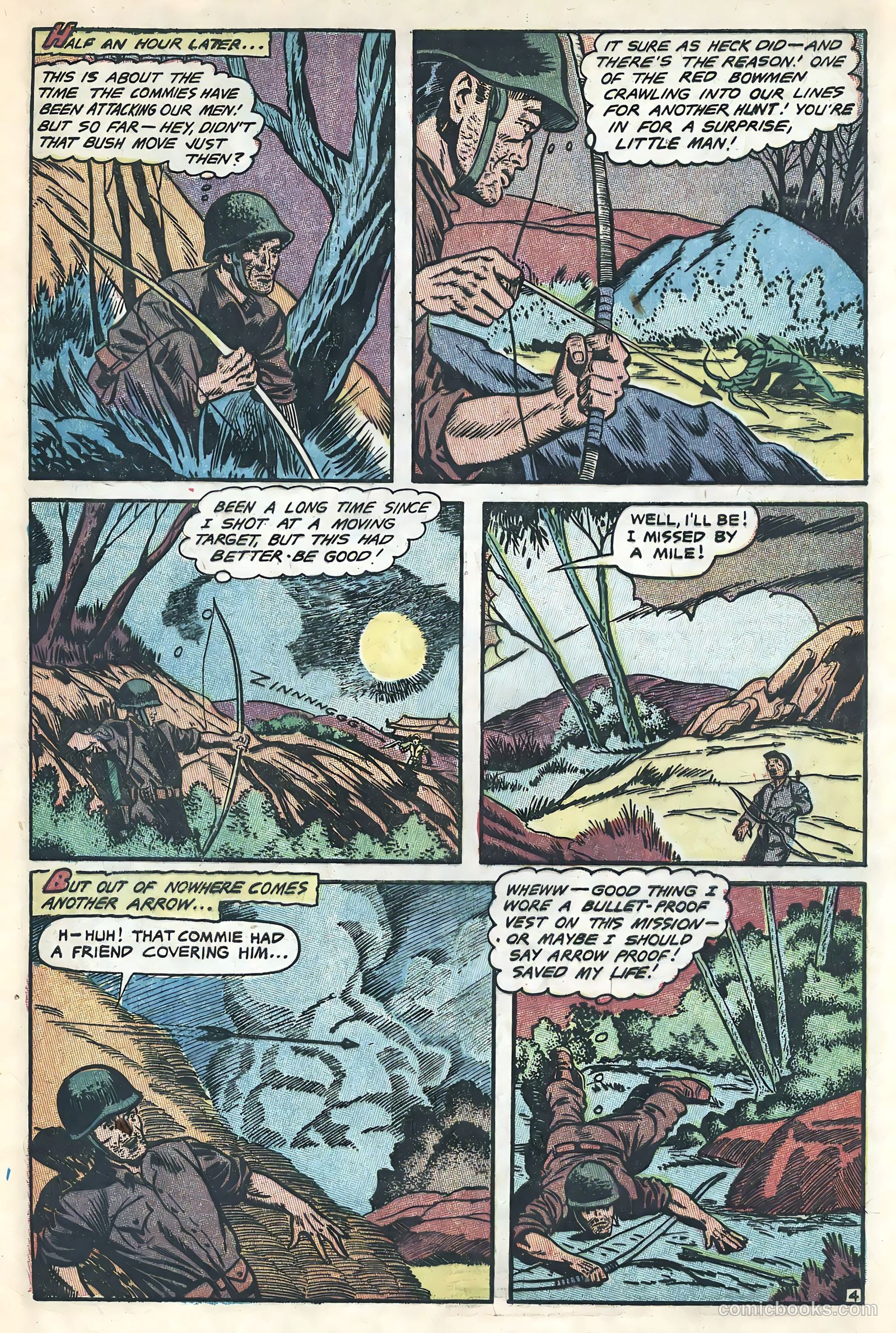 Men in Action #4 (1957) — page 31 of 36