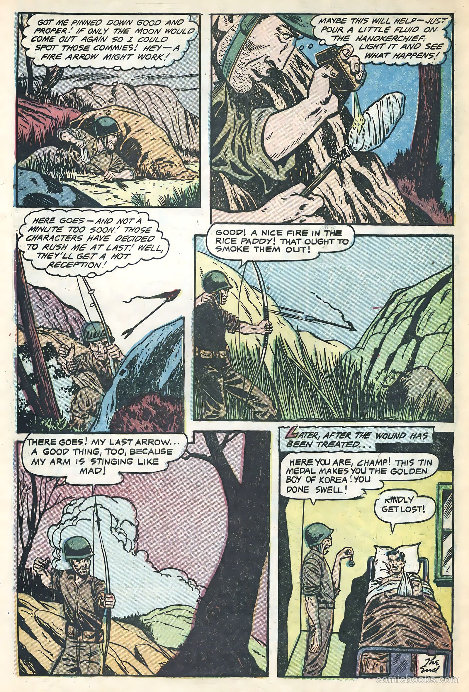 Men in Action #4 (1957) — page 34 of 36