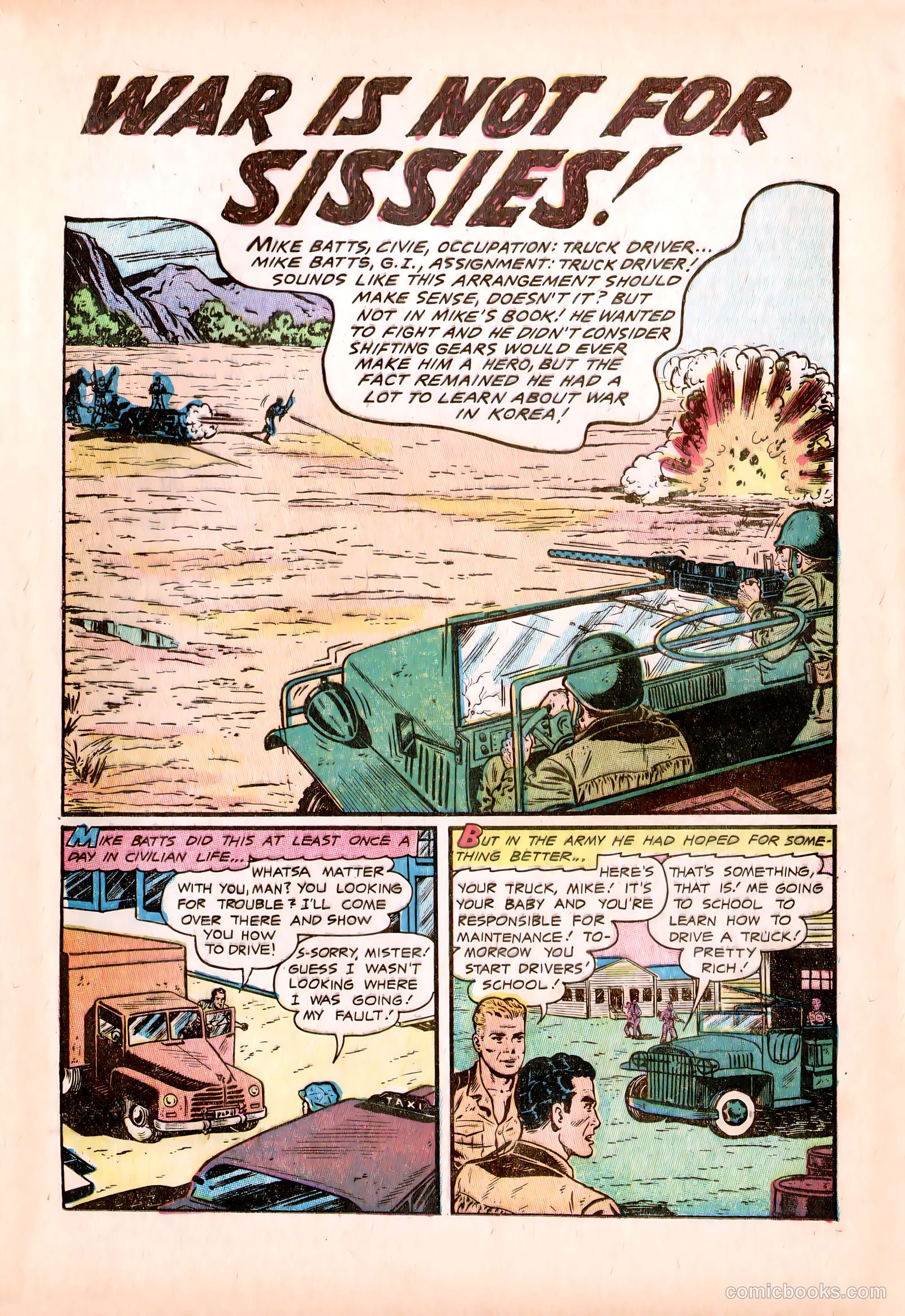 Men in Action #5 (1958) — page 19 of 36