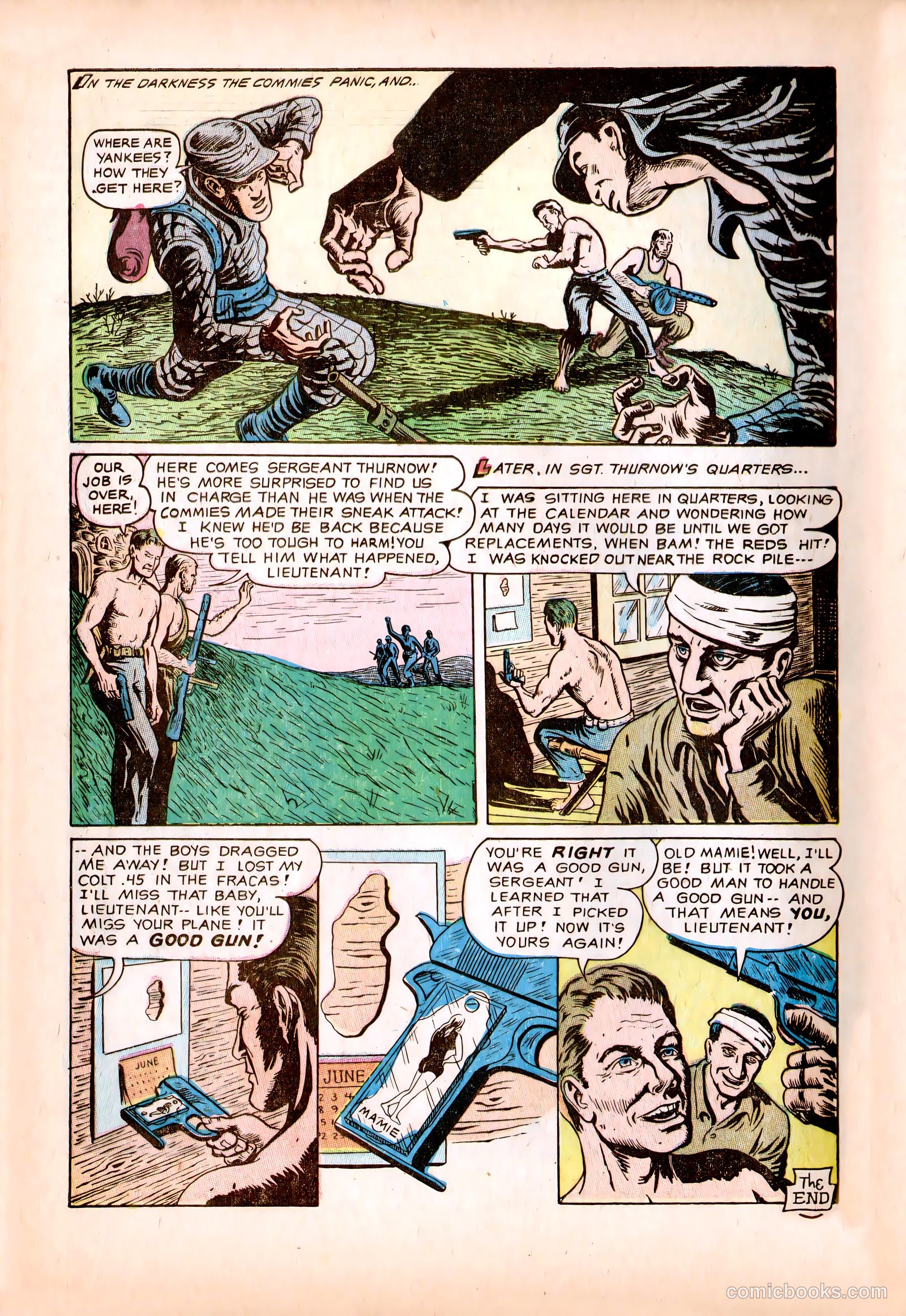 Men in Action #5 (1958) — page 34 of 36