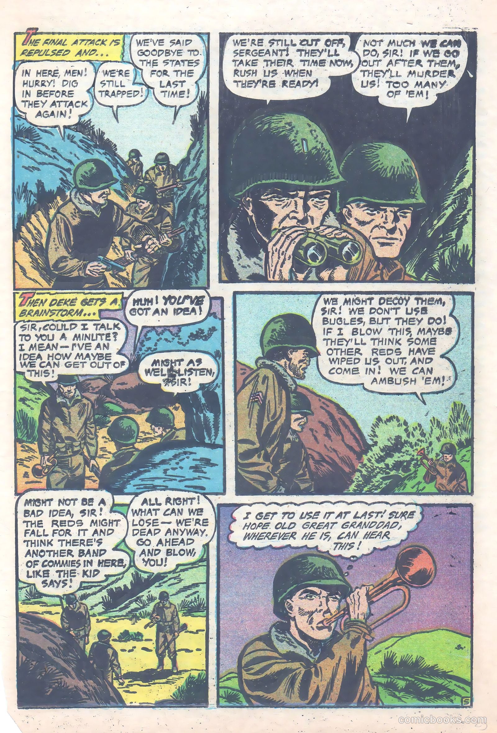 Men in Action #6 (1958) — page 23 of 36