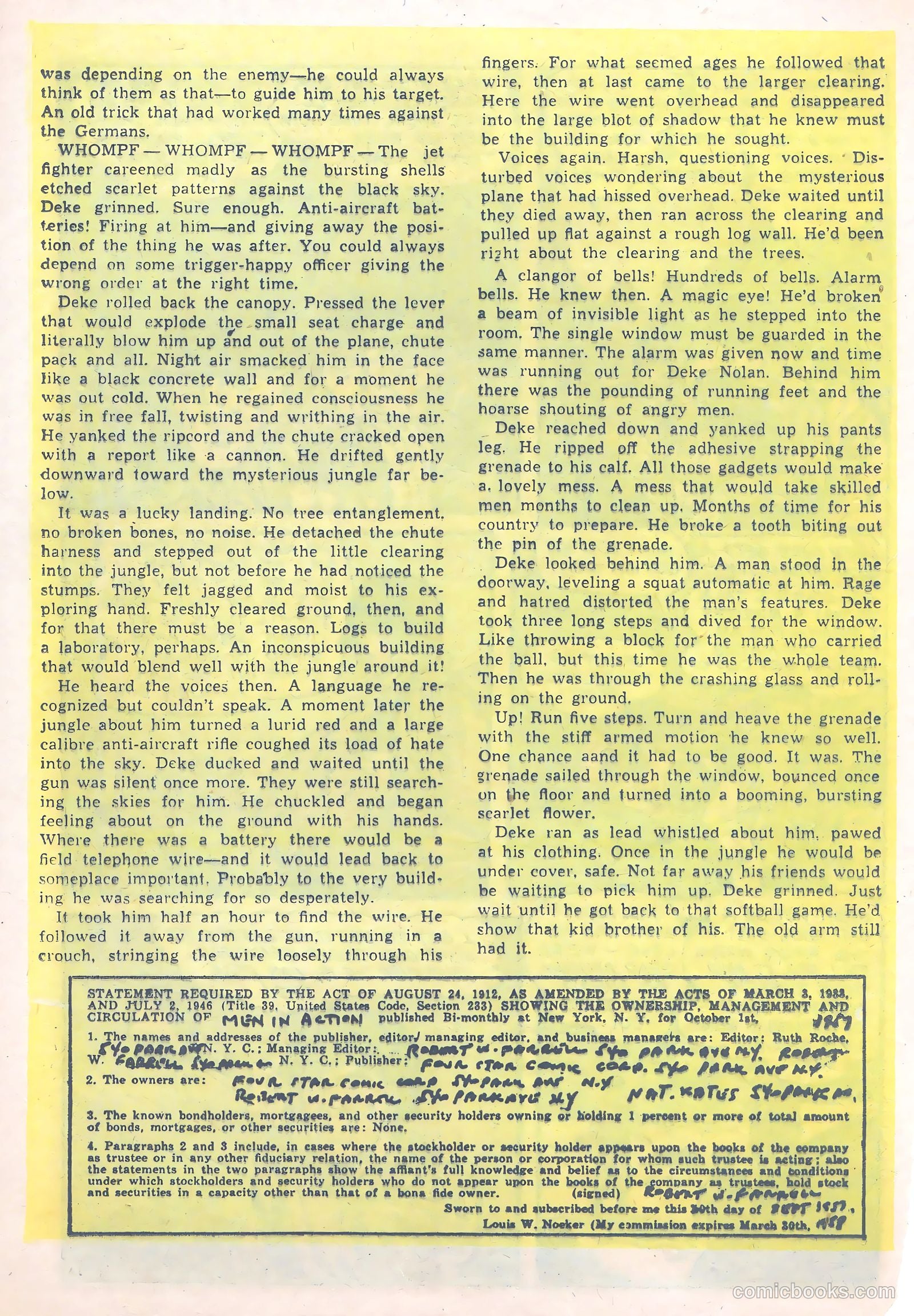 Men in Action #6 (1958) — page 24 of 36