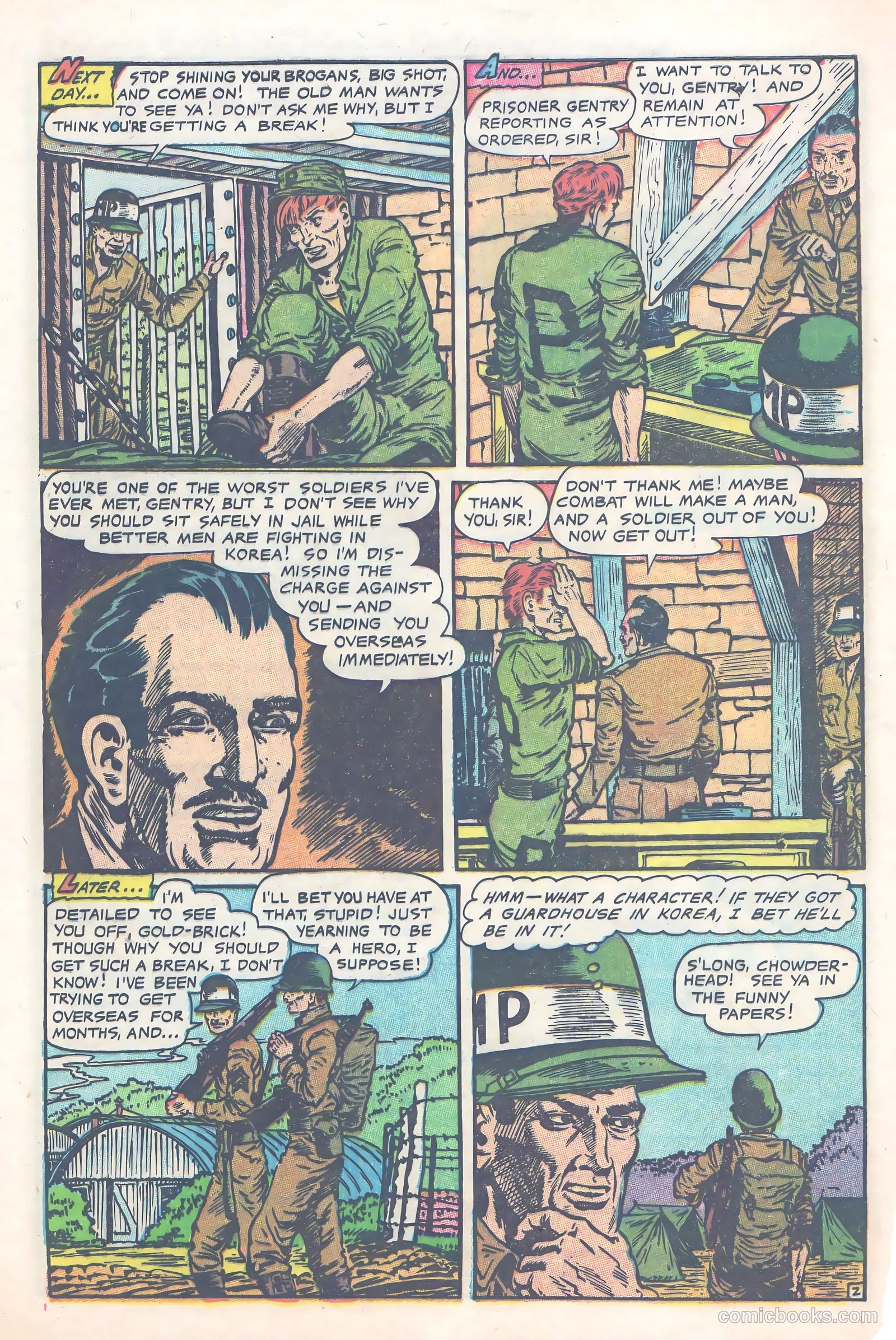 Men in Action #6 (1958) — page 28 of 36