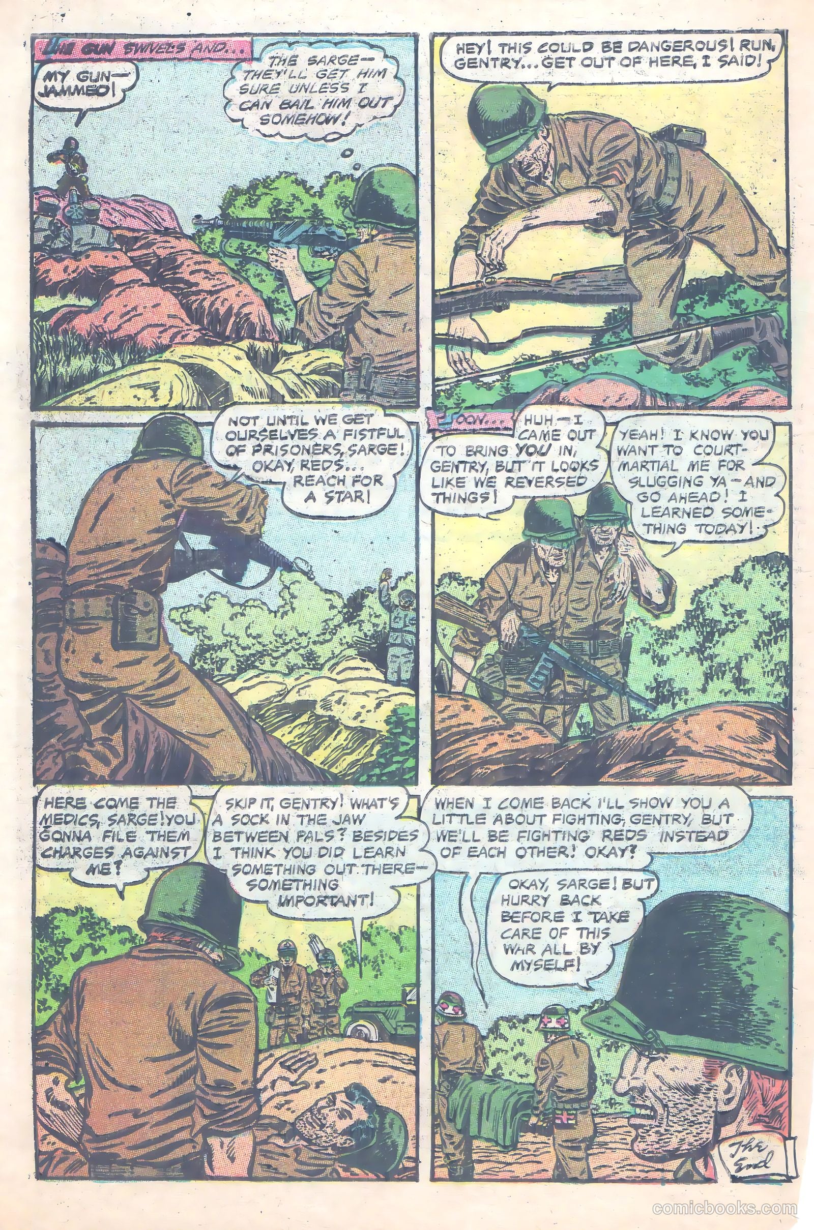 Men in Action #6 (1958) — page 34 of 36