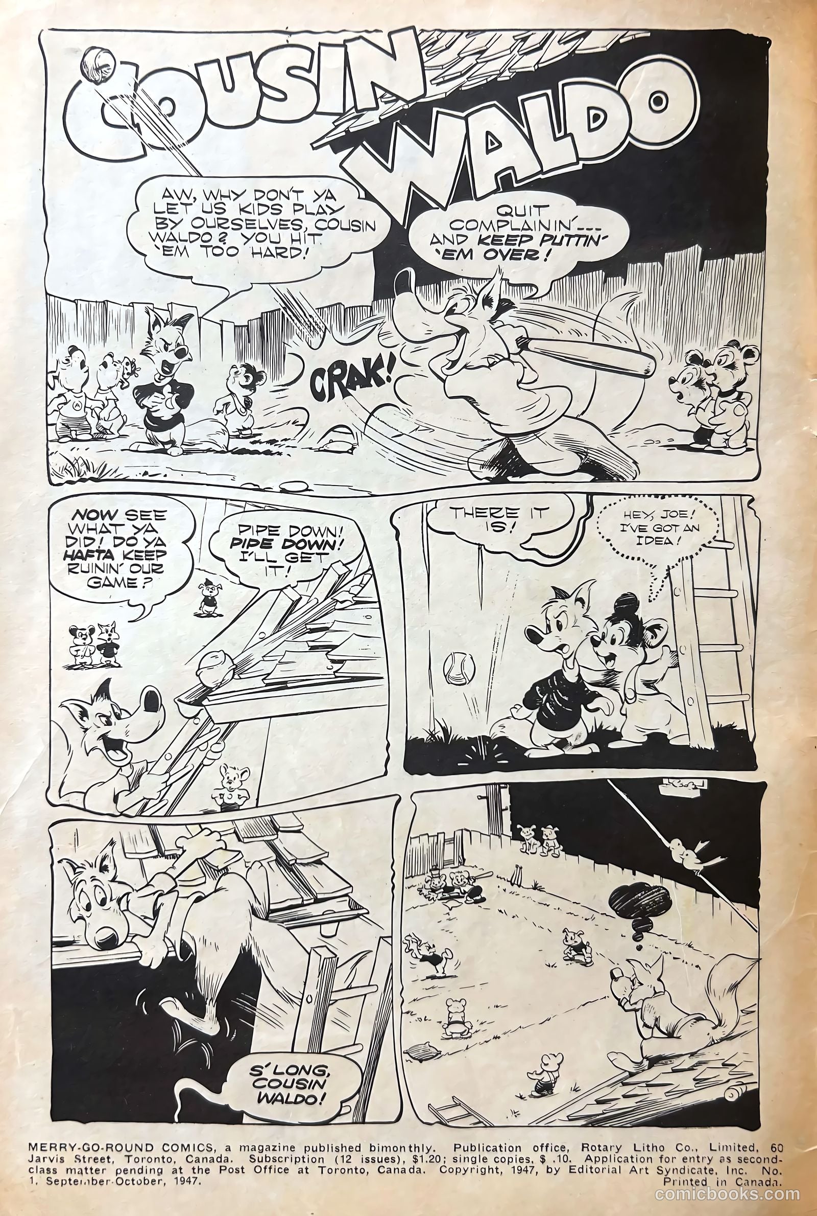 Merry Go Round Comics #1 (1947) — page 3 of 54