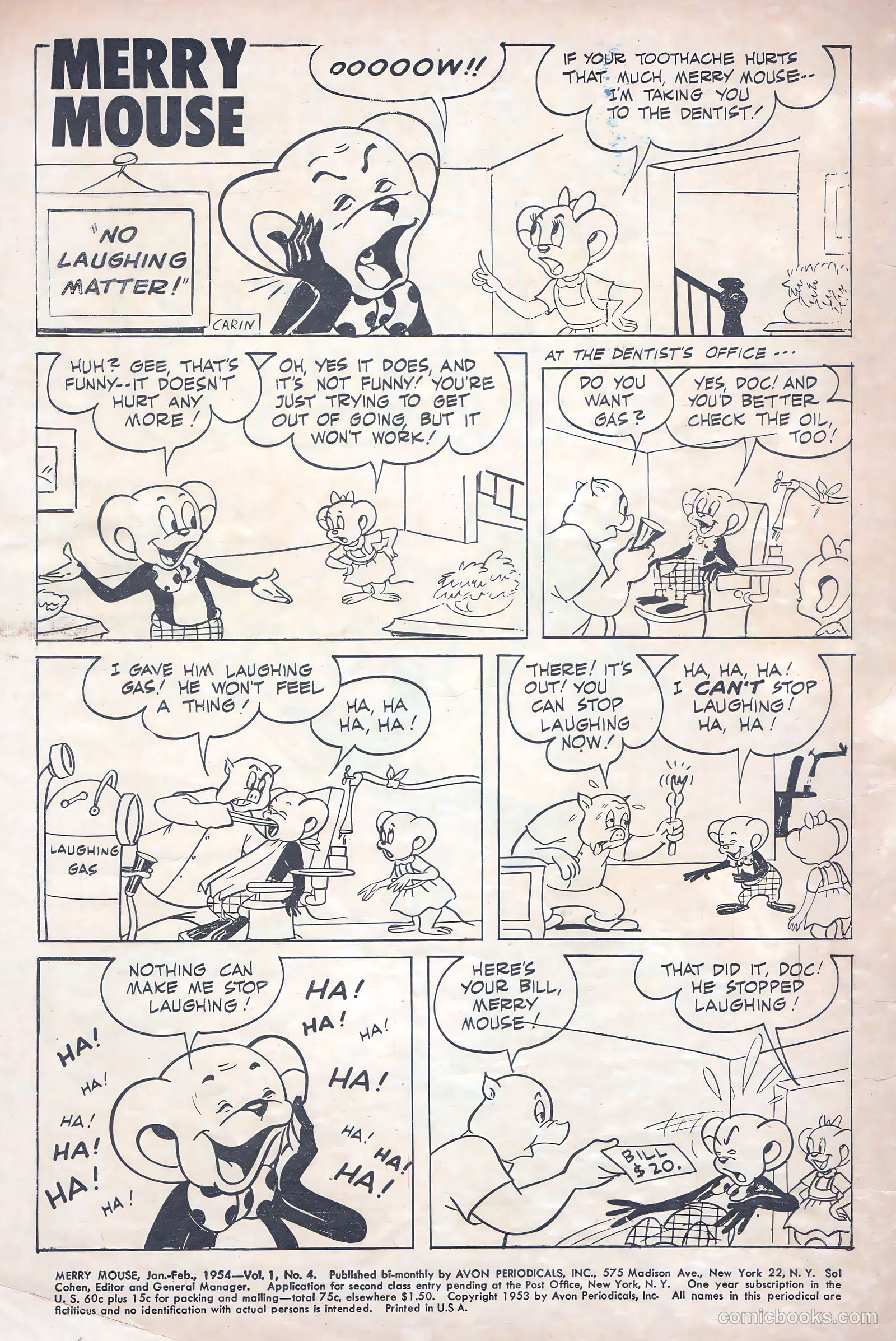 Merry Mouse #4 (1954) — page 3 of 37