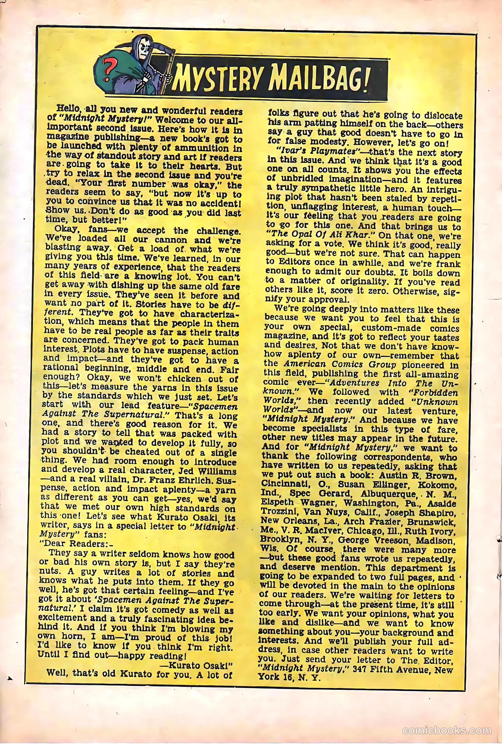 Midnight Mystery #2 (1961) — page 20 of 36