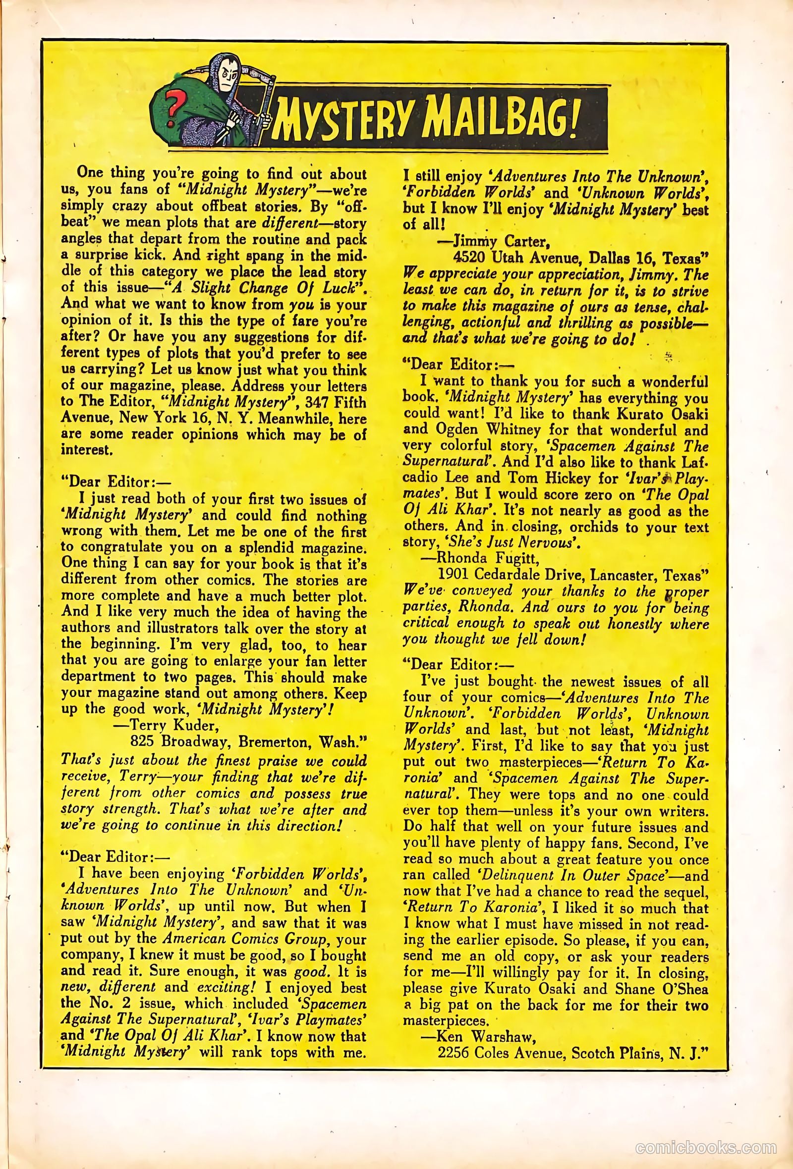 Midnight Mystery #4 (1961) — page 17 of 36