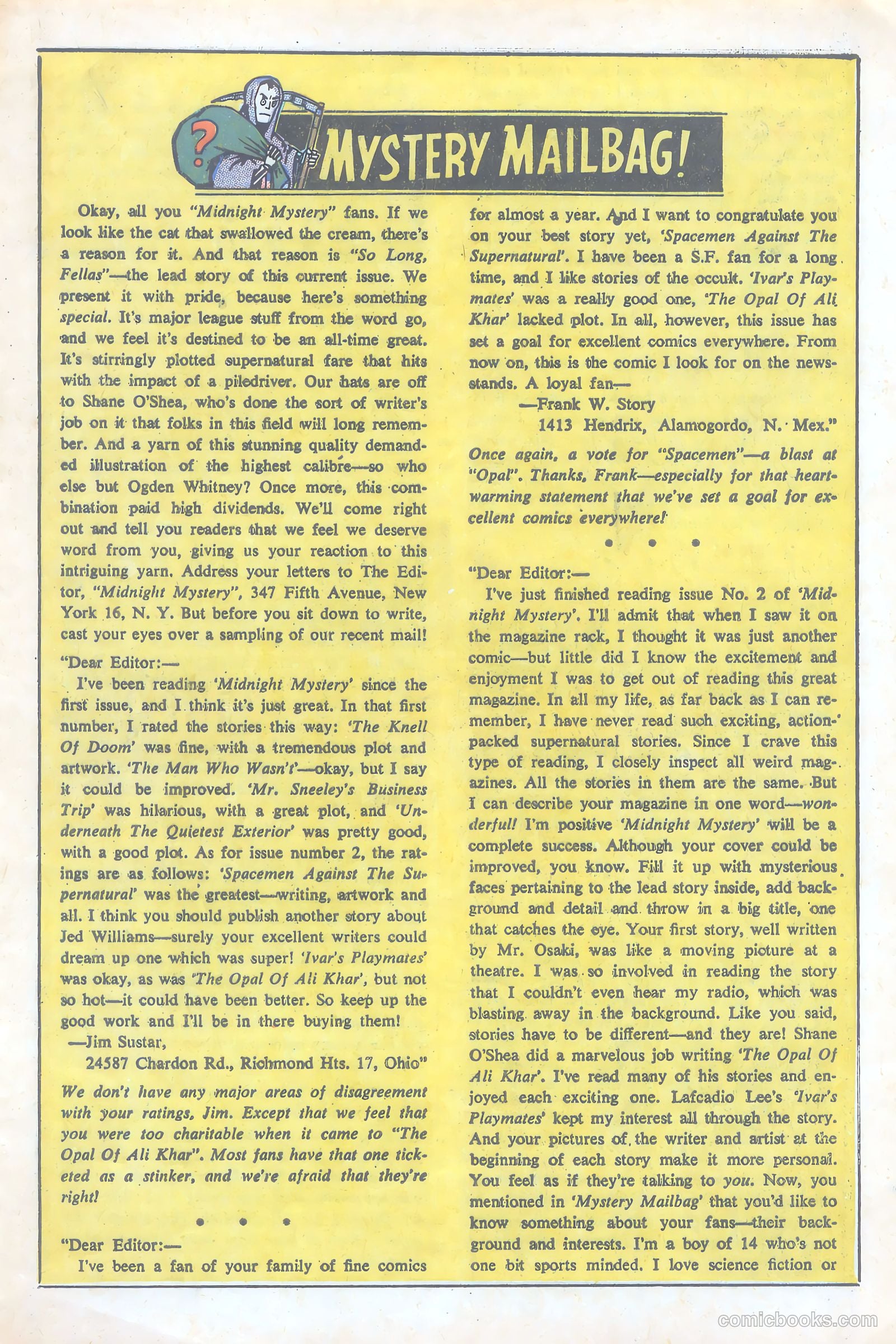 Midnight Mystery #5 (1961) — page 17 of 36