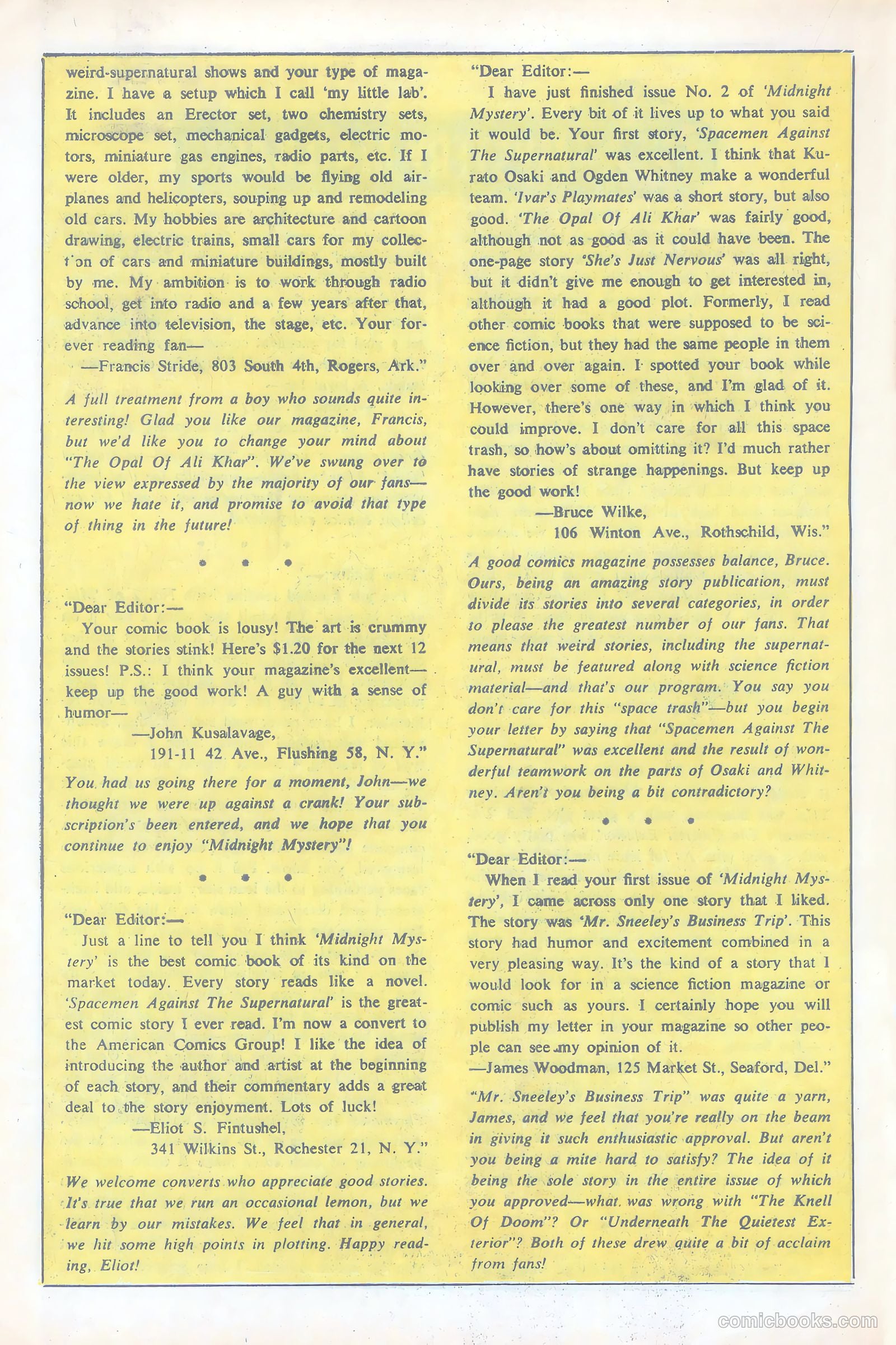 Midnight Mystery #5 (1961) — page 18 of 36