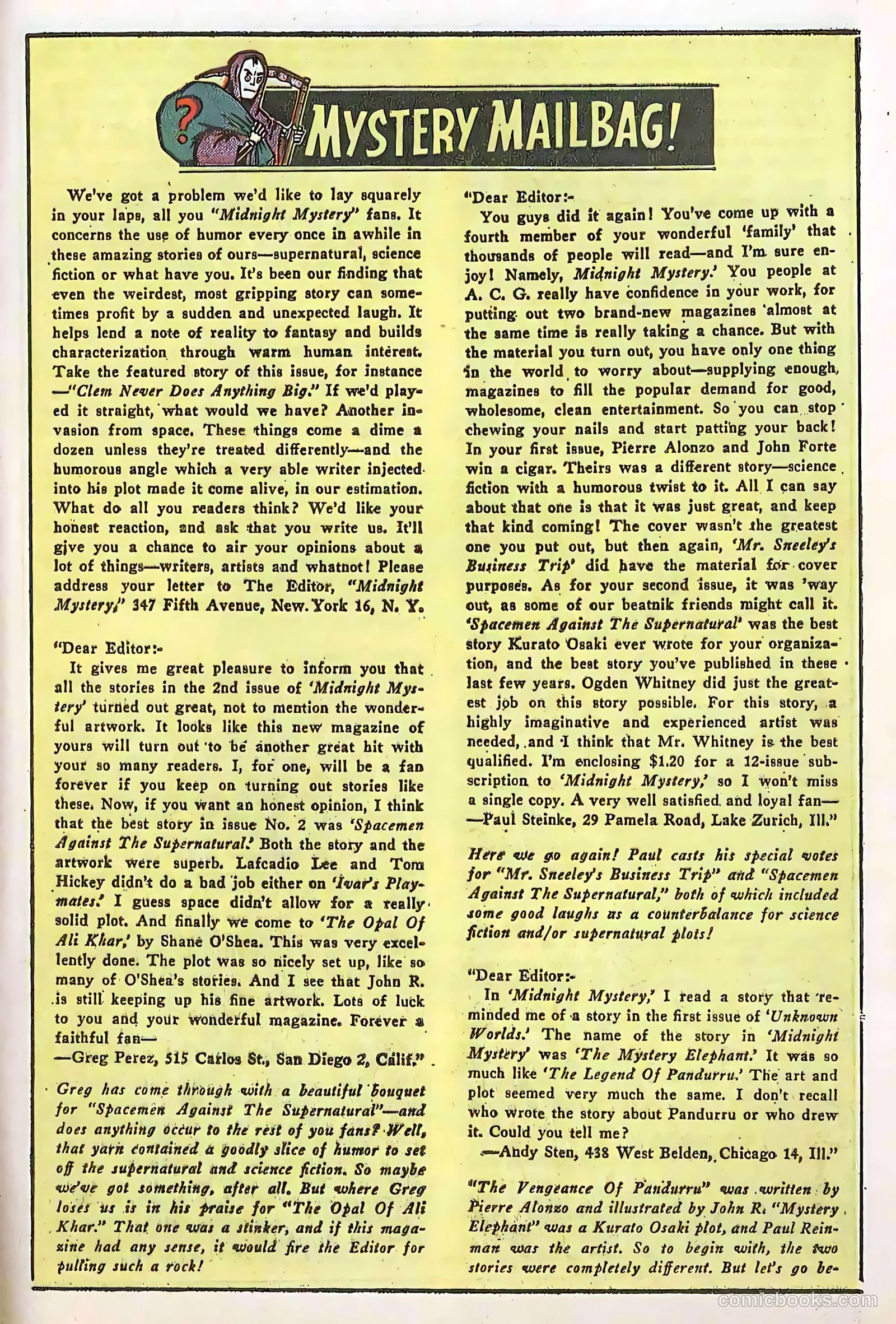 Midnight Mystery #6 (1961) — page 13 of 36