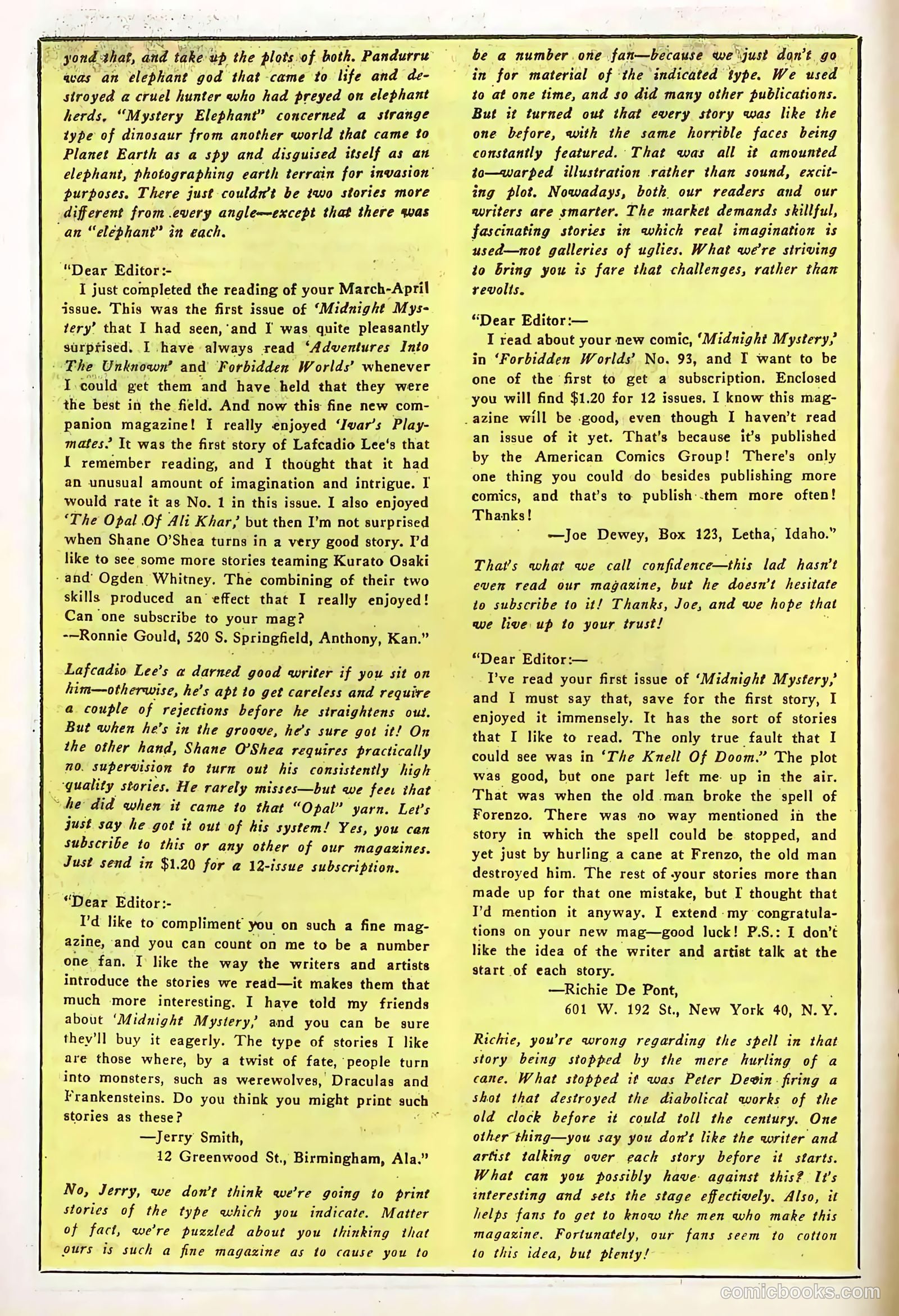 Midnight Mystery #6 (1961) — page 14 of 36