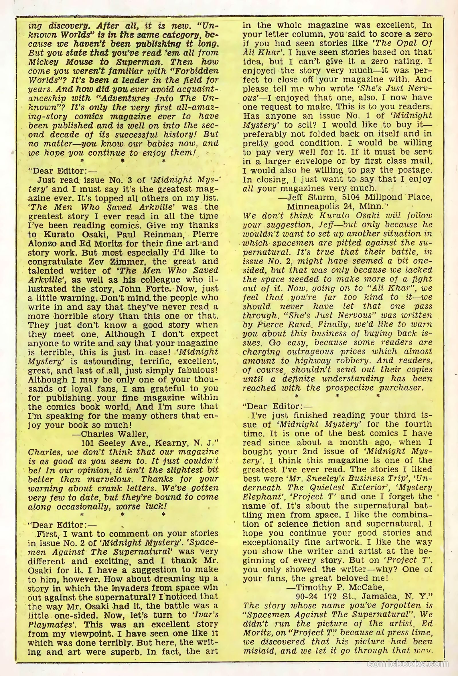 Midnight Mystery #7 (1961) — page 18 of 36