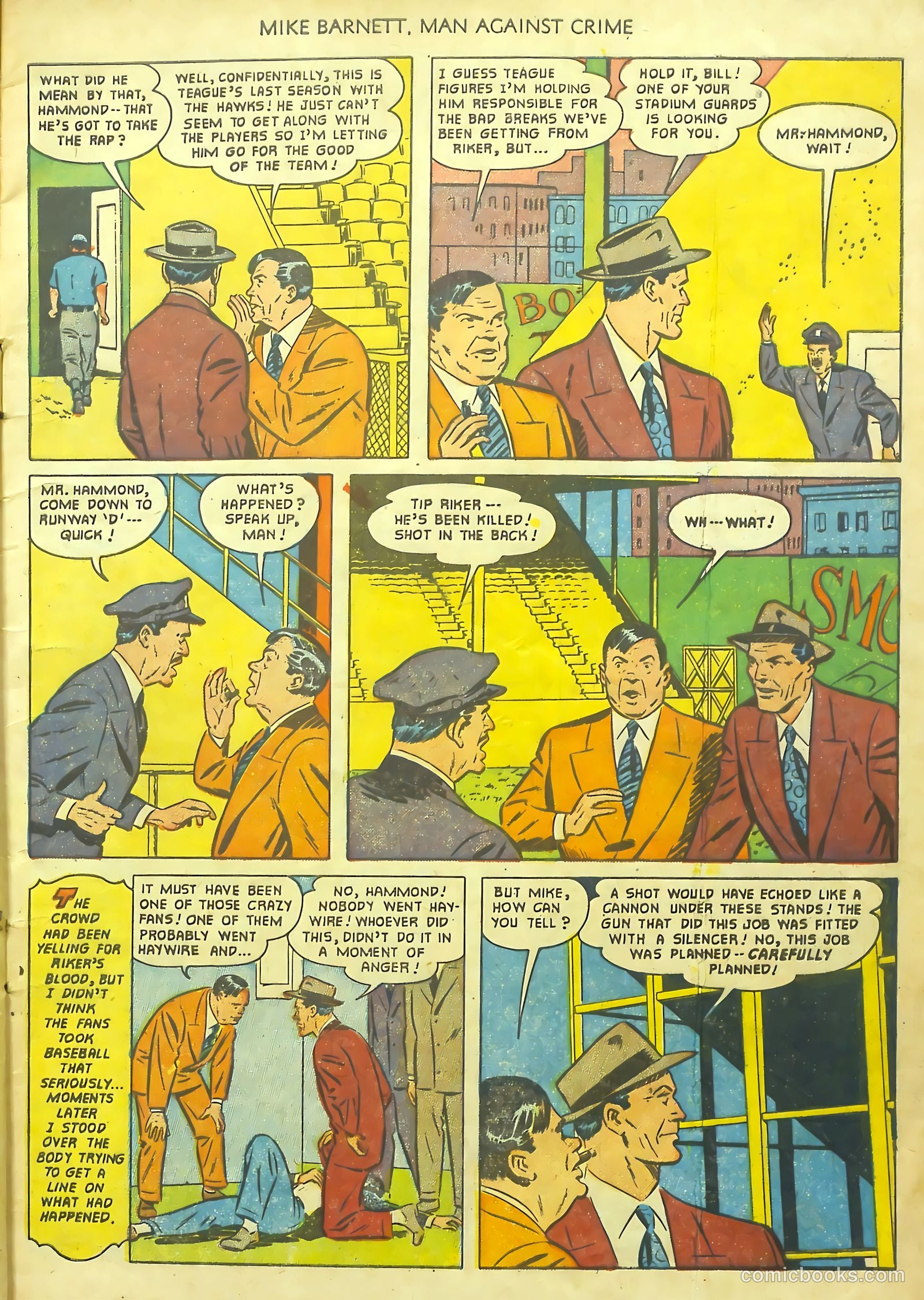 Mike Barnett, Man Against Crime #1 (1951) — page 5 of 36