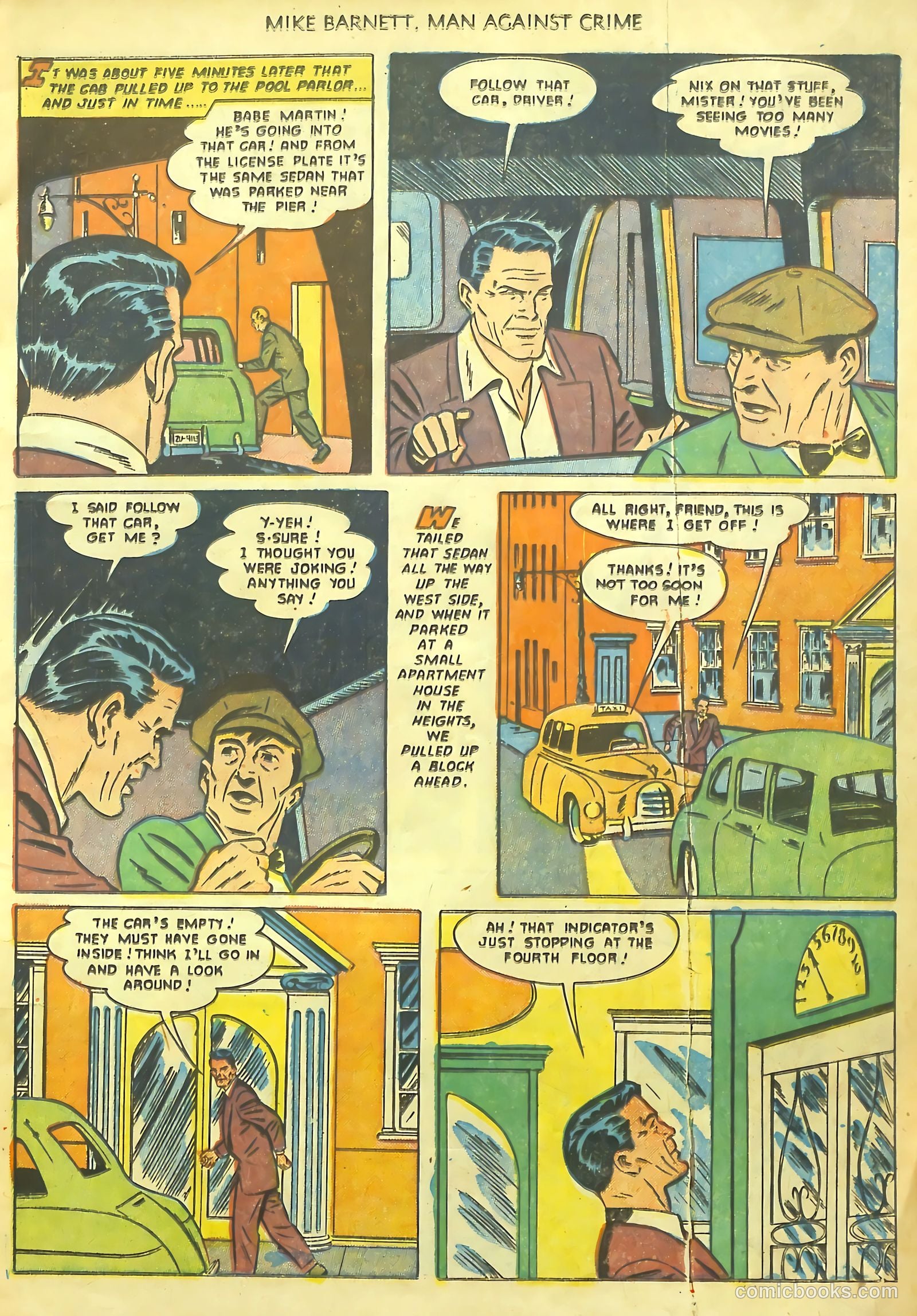 Mike Barnett, Man Against Crime #1 (1951) — page 11 of 36