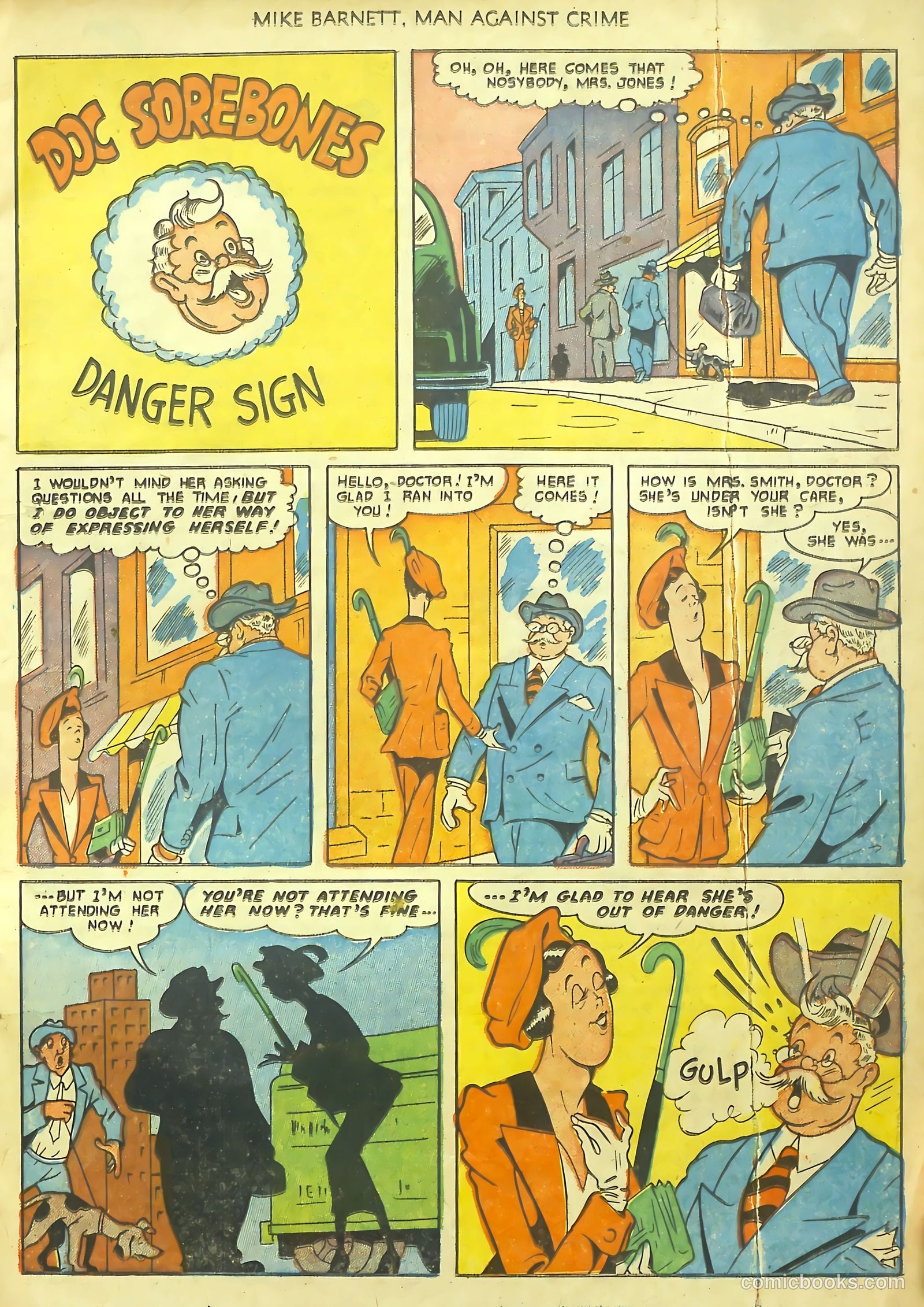 Mike Barnett, Man Against Crime #1 (1951) — page 15 of 36