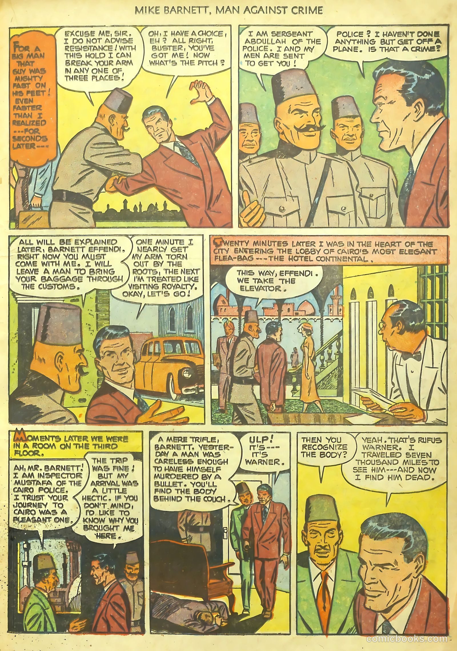 Mike Barnett, Man Against Crime #1 (1951) — page 19 of 36