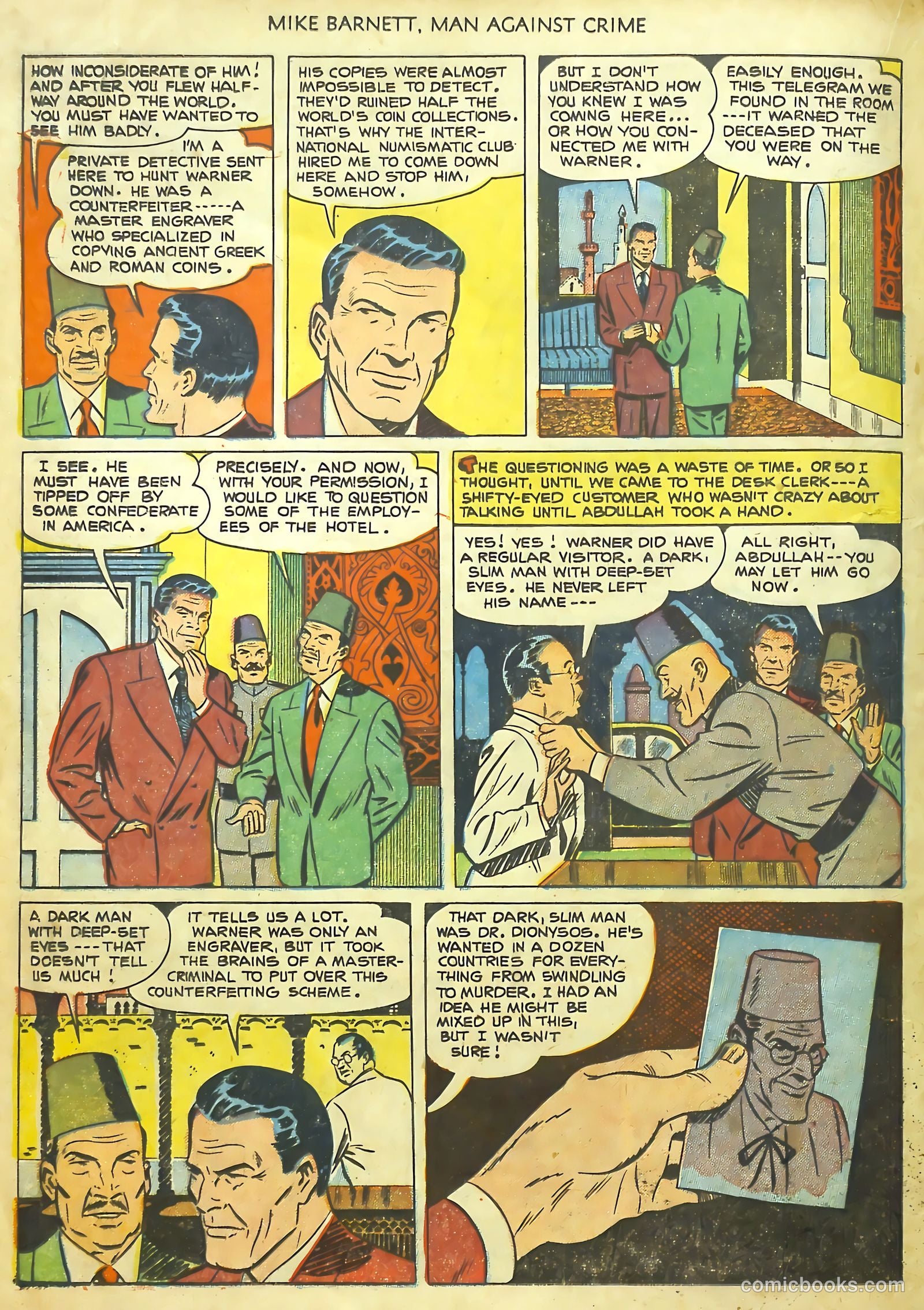 Mike Barnett, Man Against Crime #1 (1951) — page 20 of 36