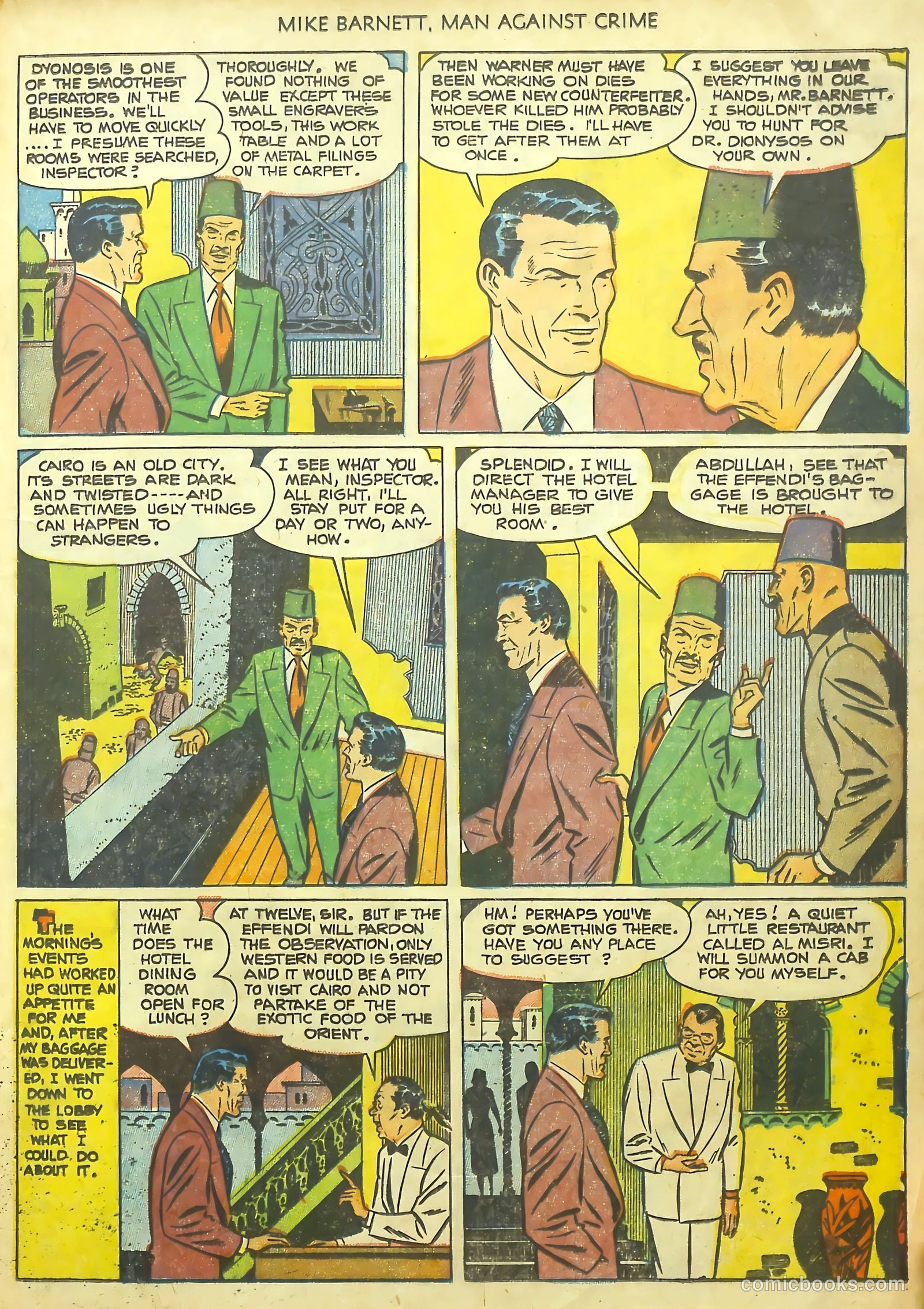 Mike Barnett, Man Against Crime #1 (1951) — page 21 of 36