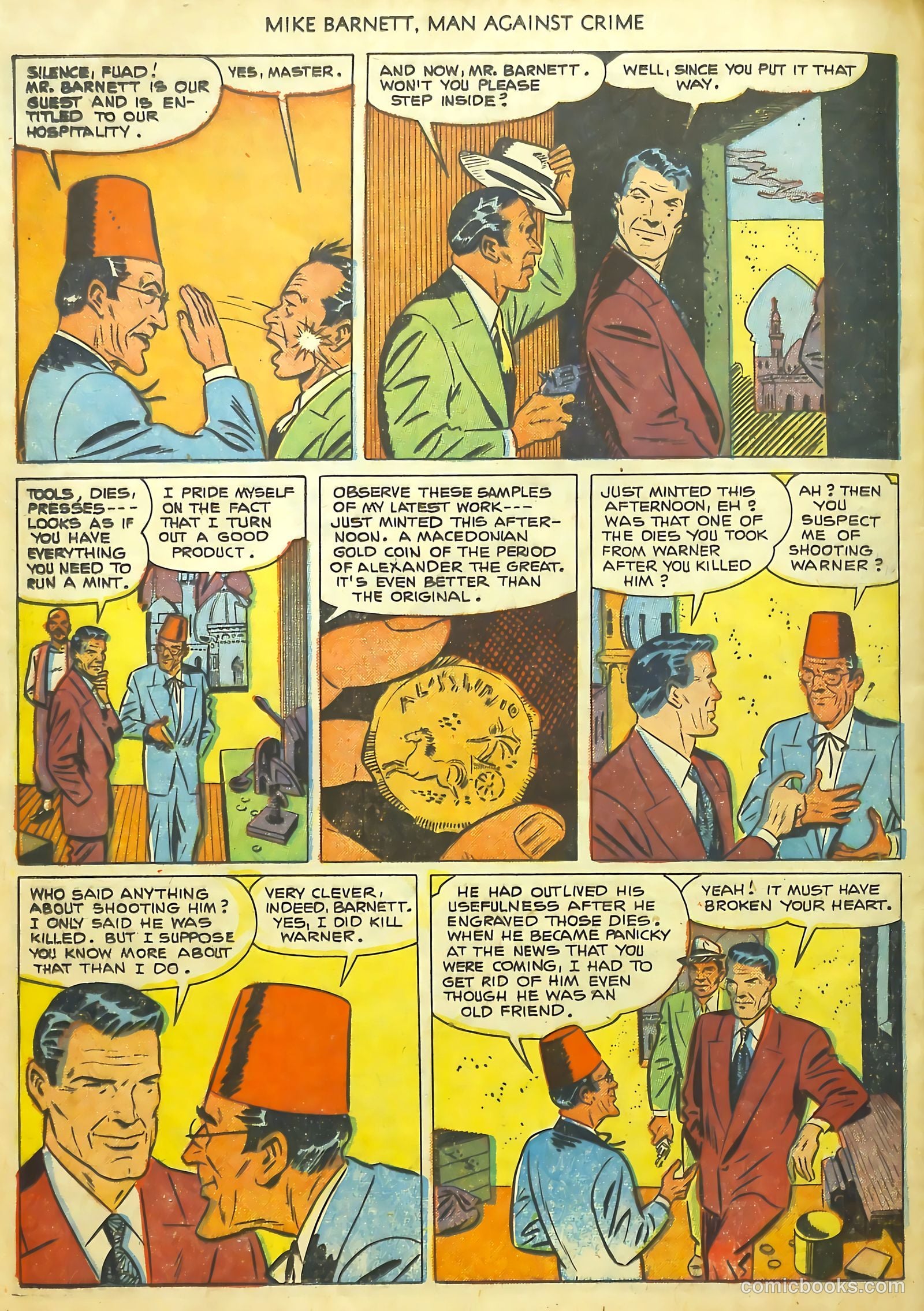 Mike Barnett, Man Against Crime #1 (1951) — page 24 of 36