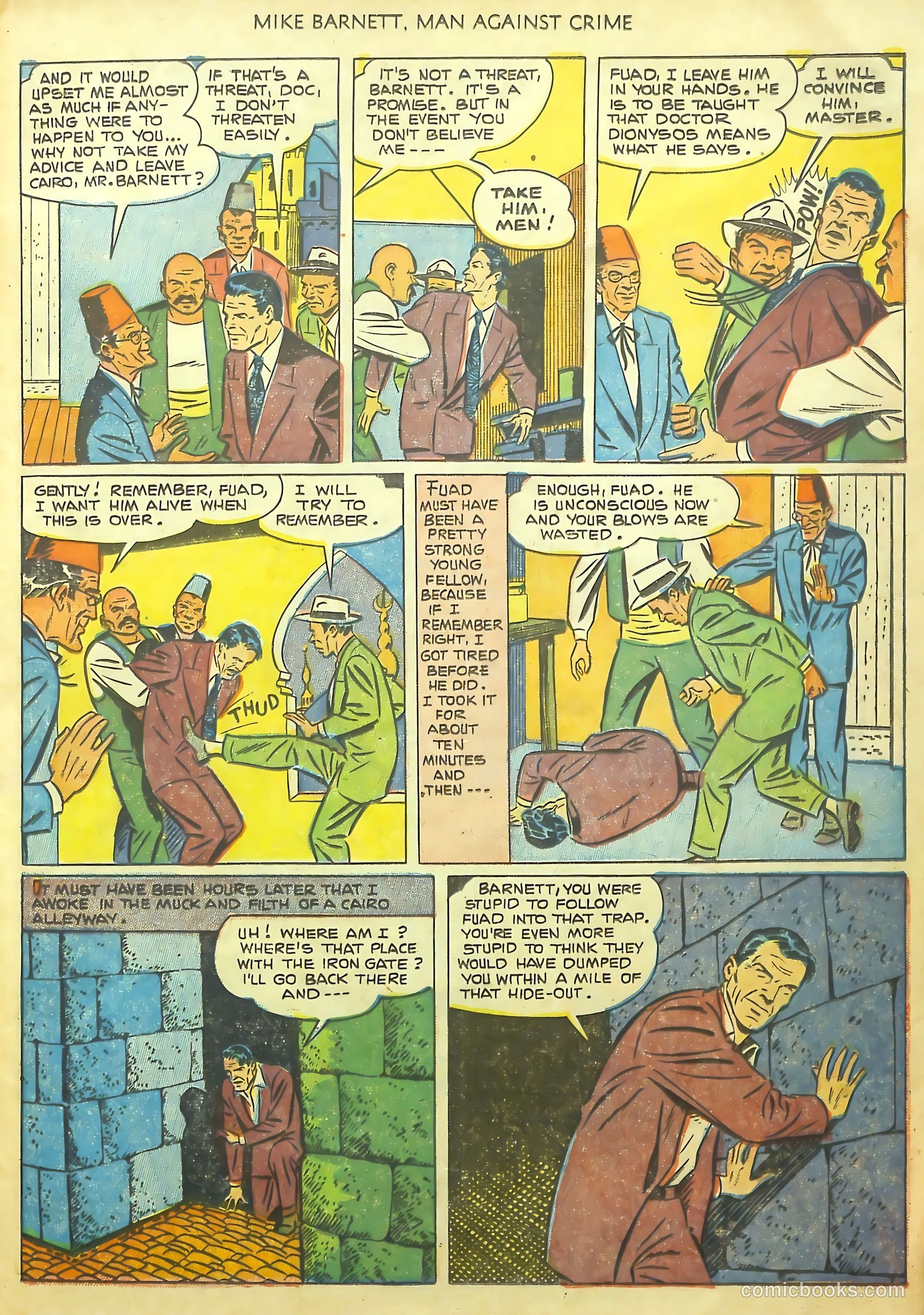 Mike Barnett, Man Against Crime #1 (1951) — page 25 of 36