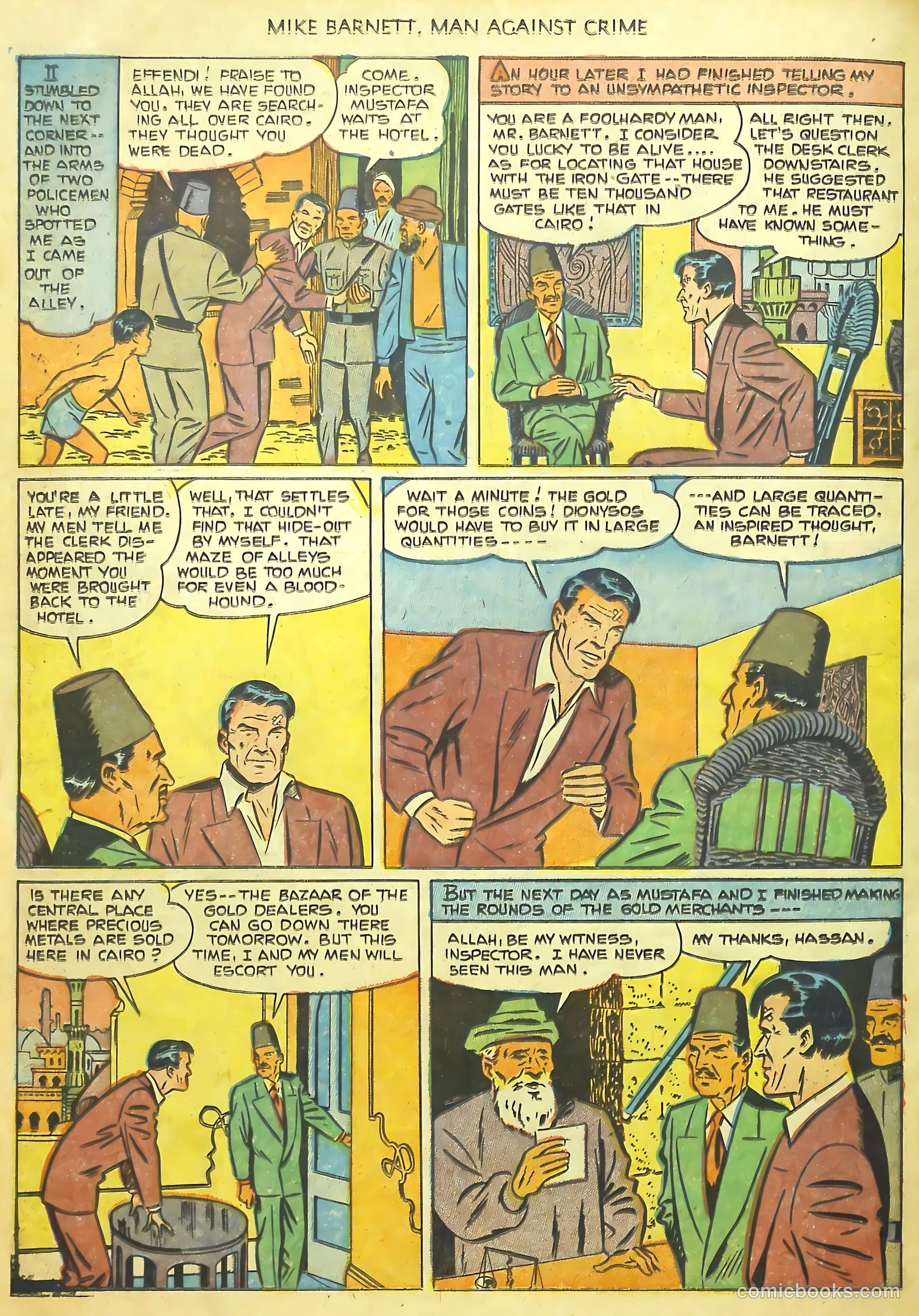 Mike Barnett, Man Against Crime #1 (1951) — page 26 of 36