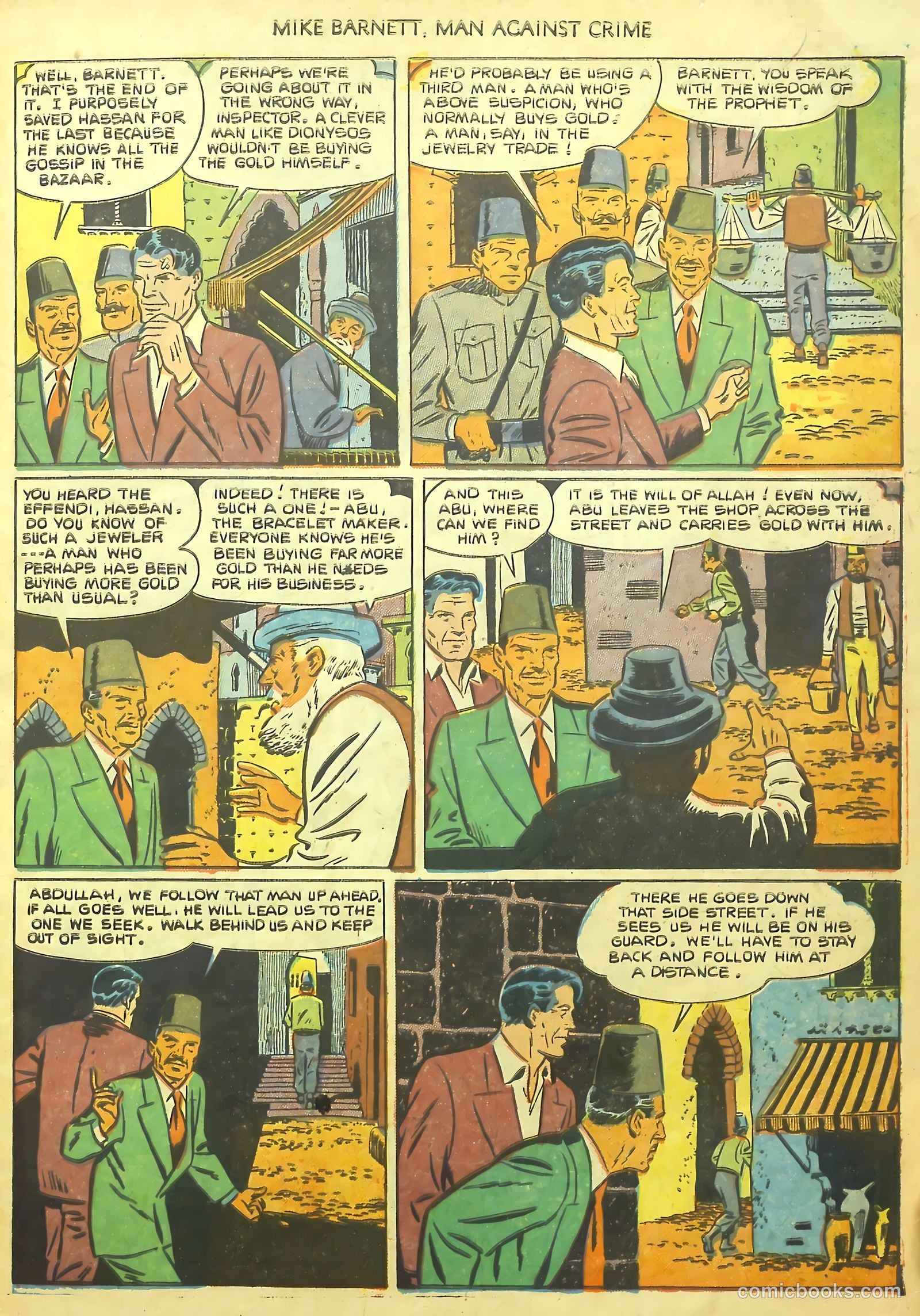 Mike Barnett, Man Against Crime #1 (1951) — page 27 of 36